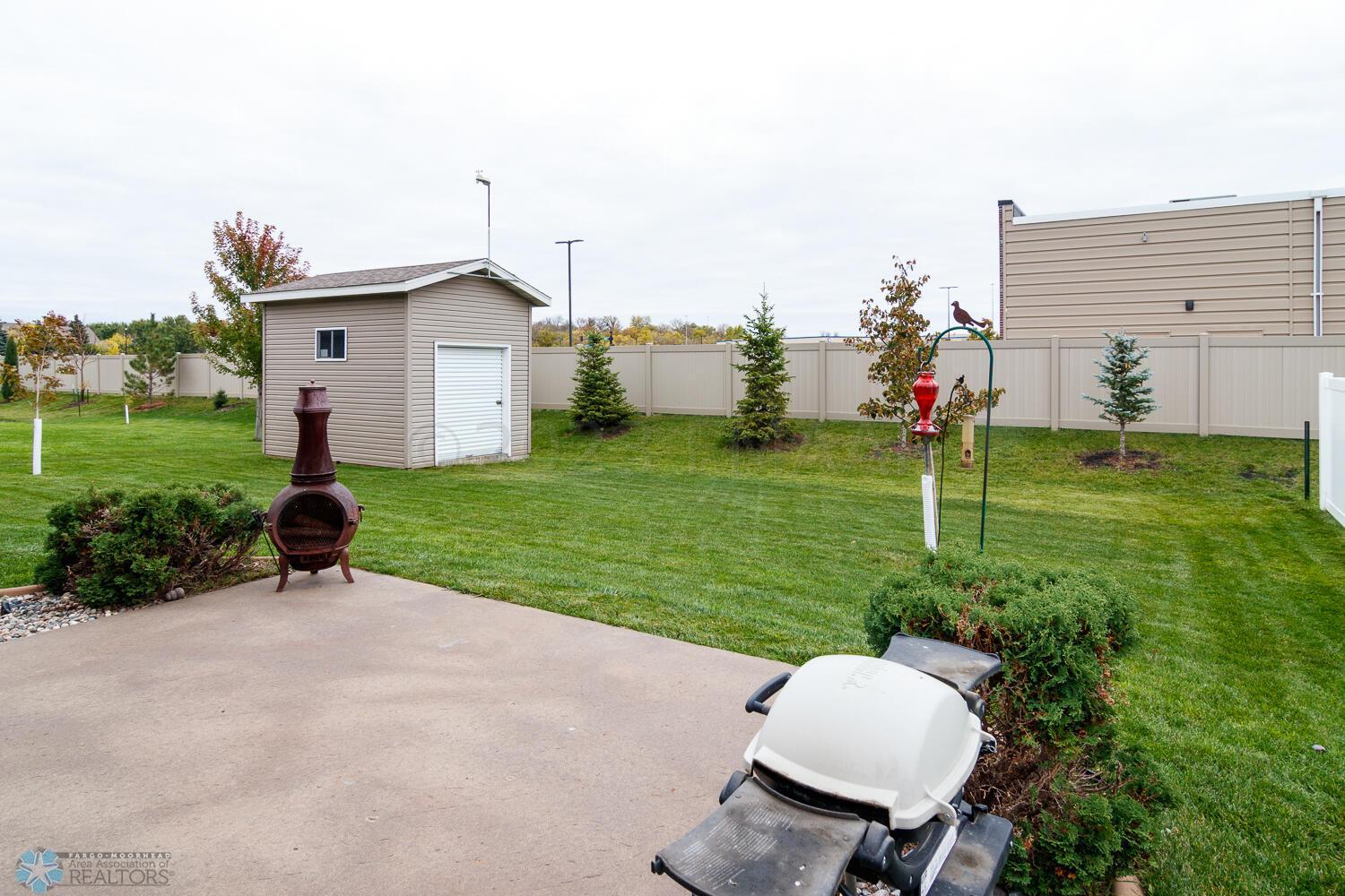spacious back yard