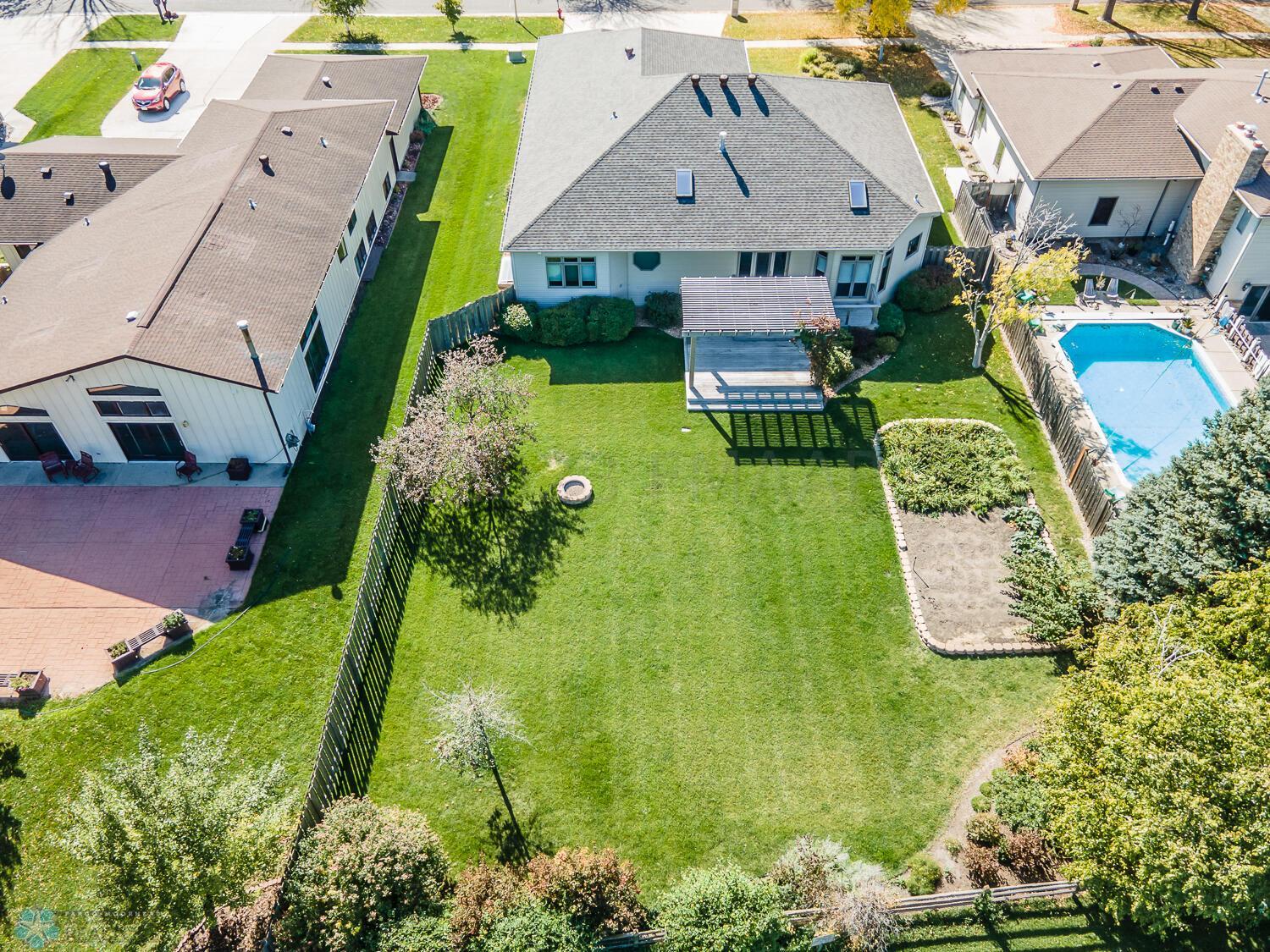 Large backyard