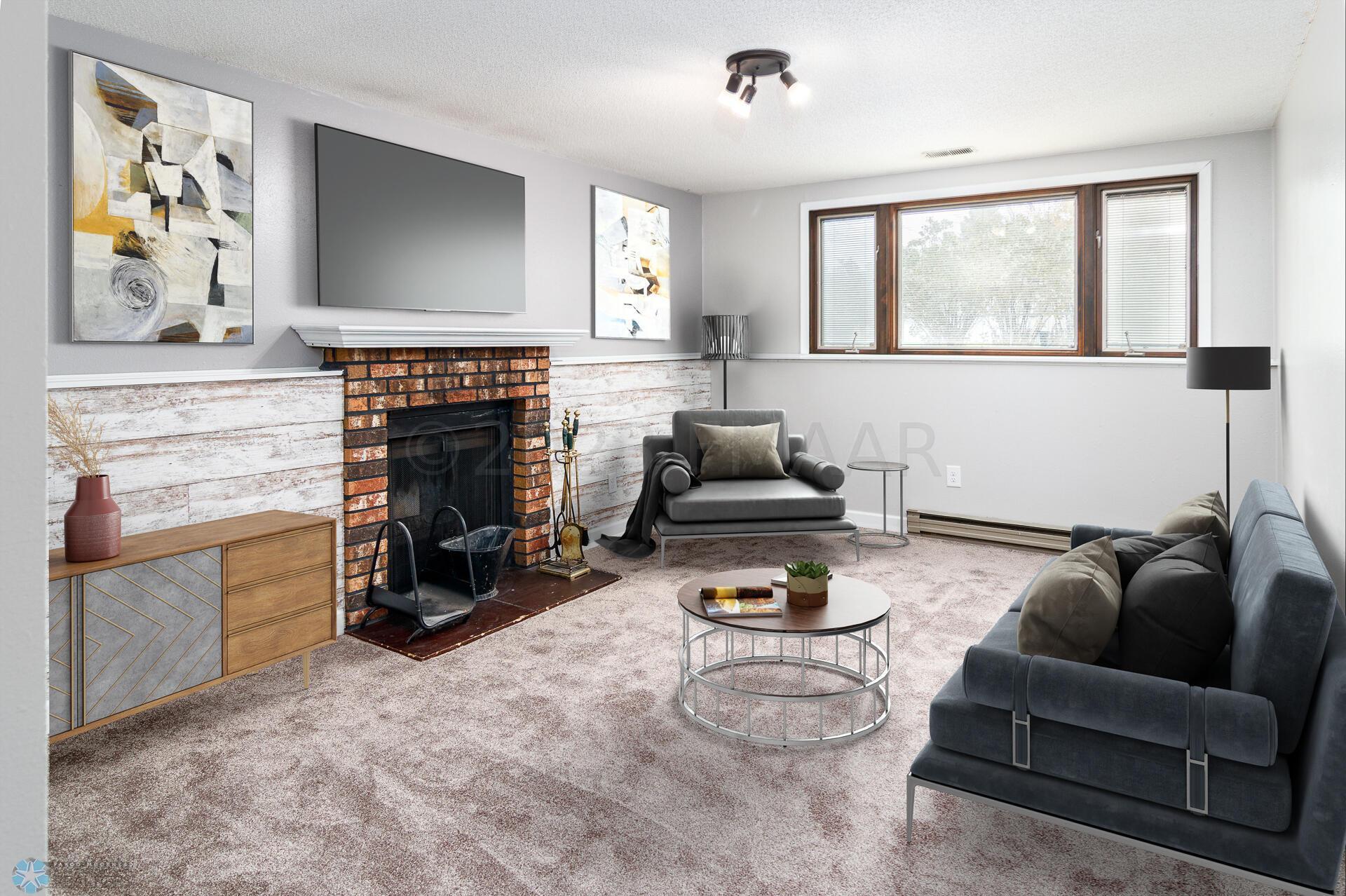Family Room Staged