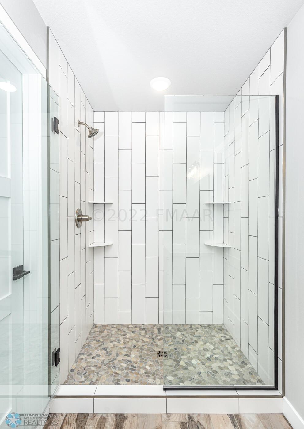 Walk-in Tiled shower