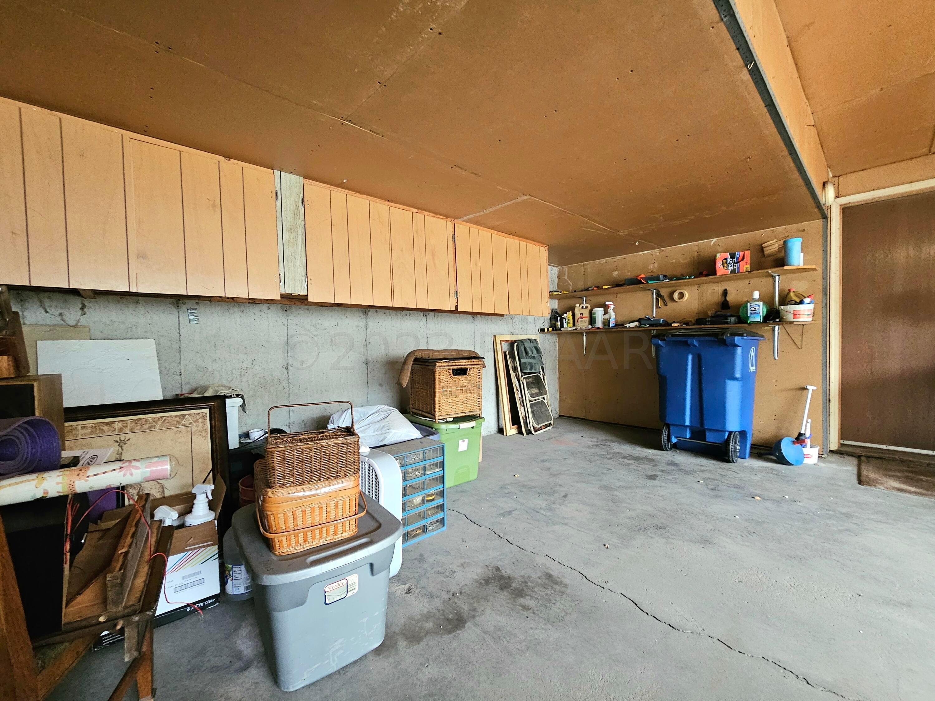 2 stall garage with storage