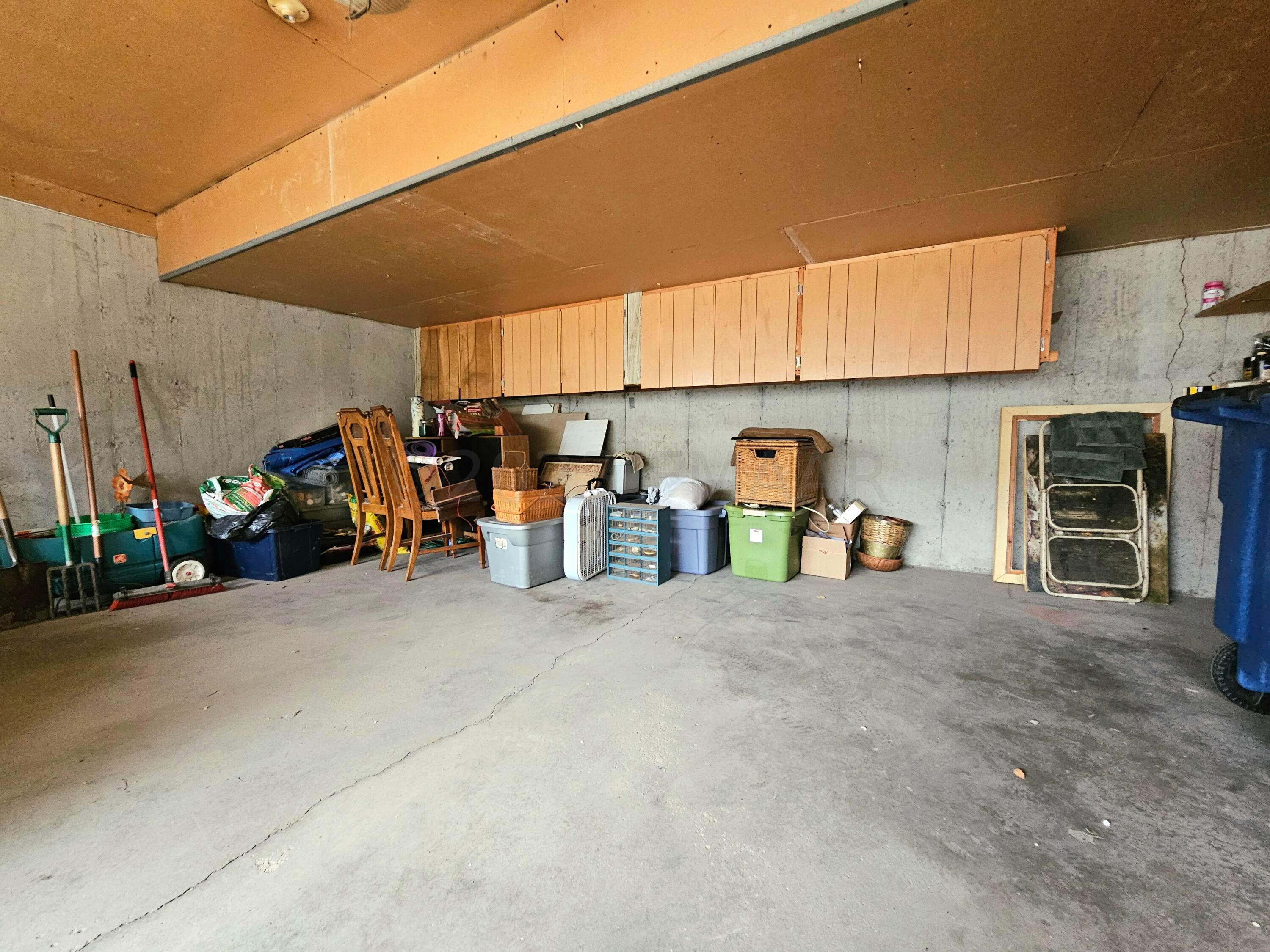 2 stall garage with storage