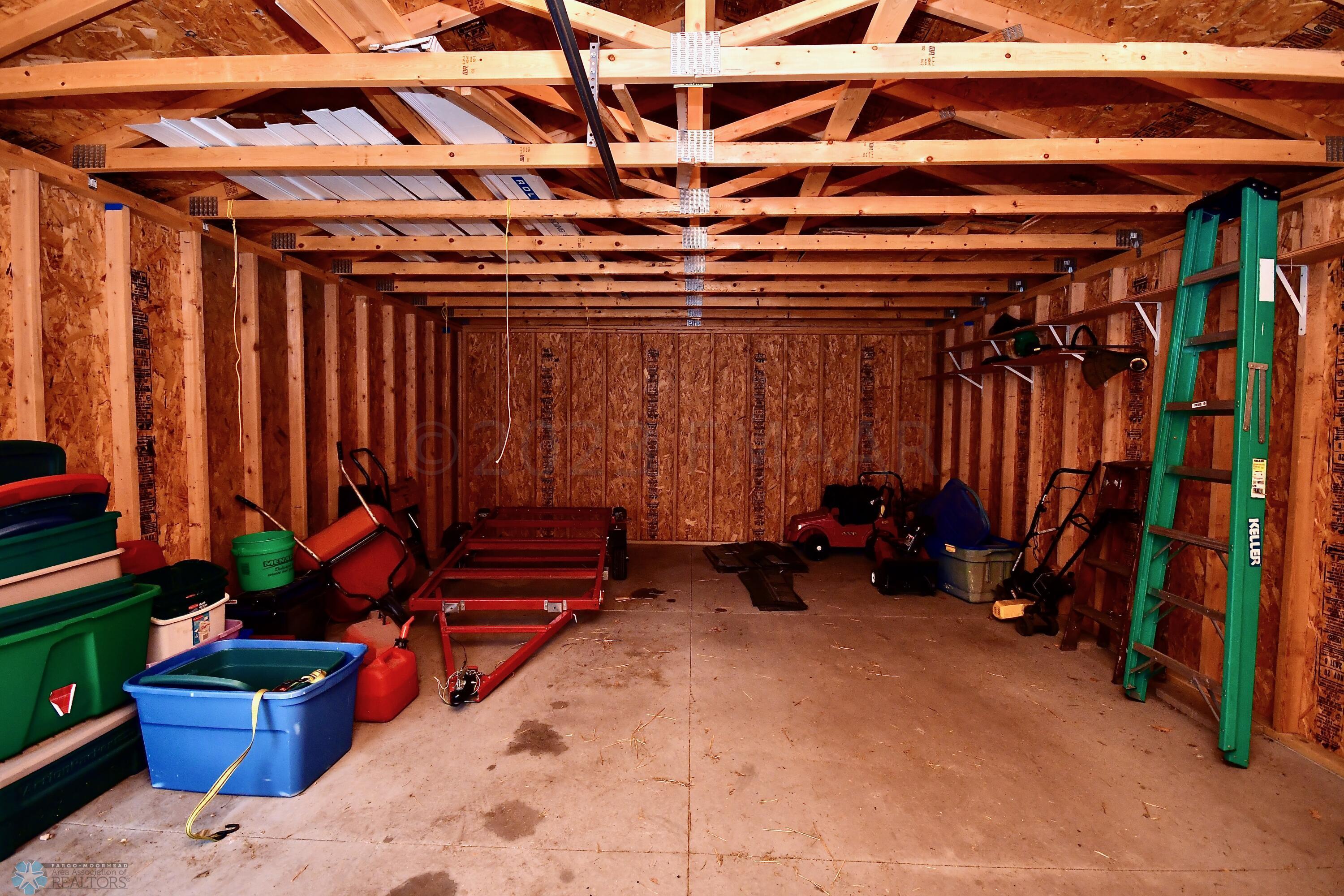 2 stall detached garage