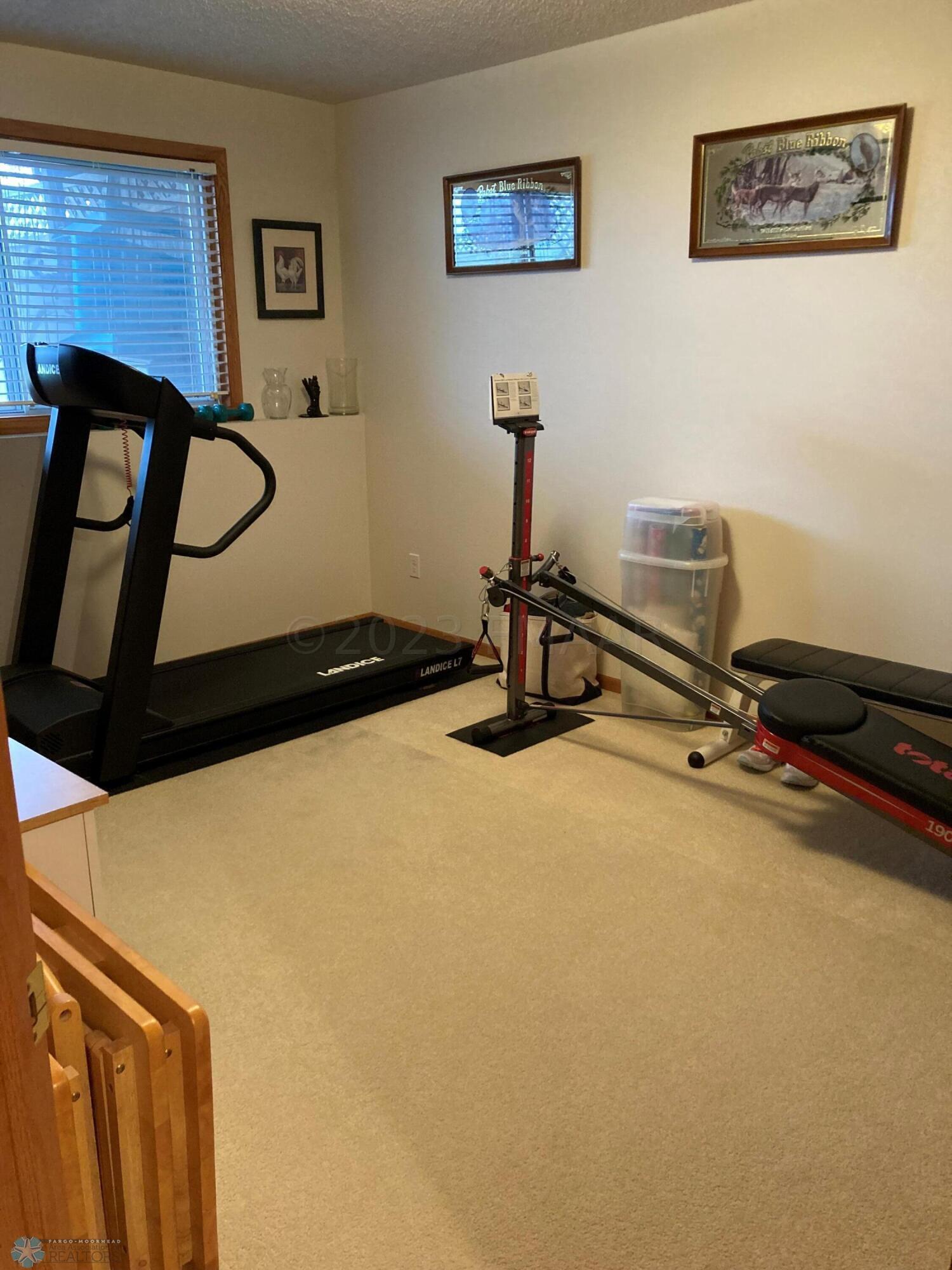 Bedroom 1 with Excerise Equipment
