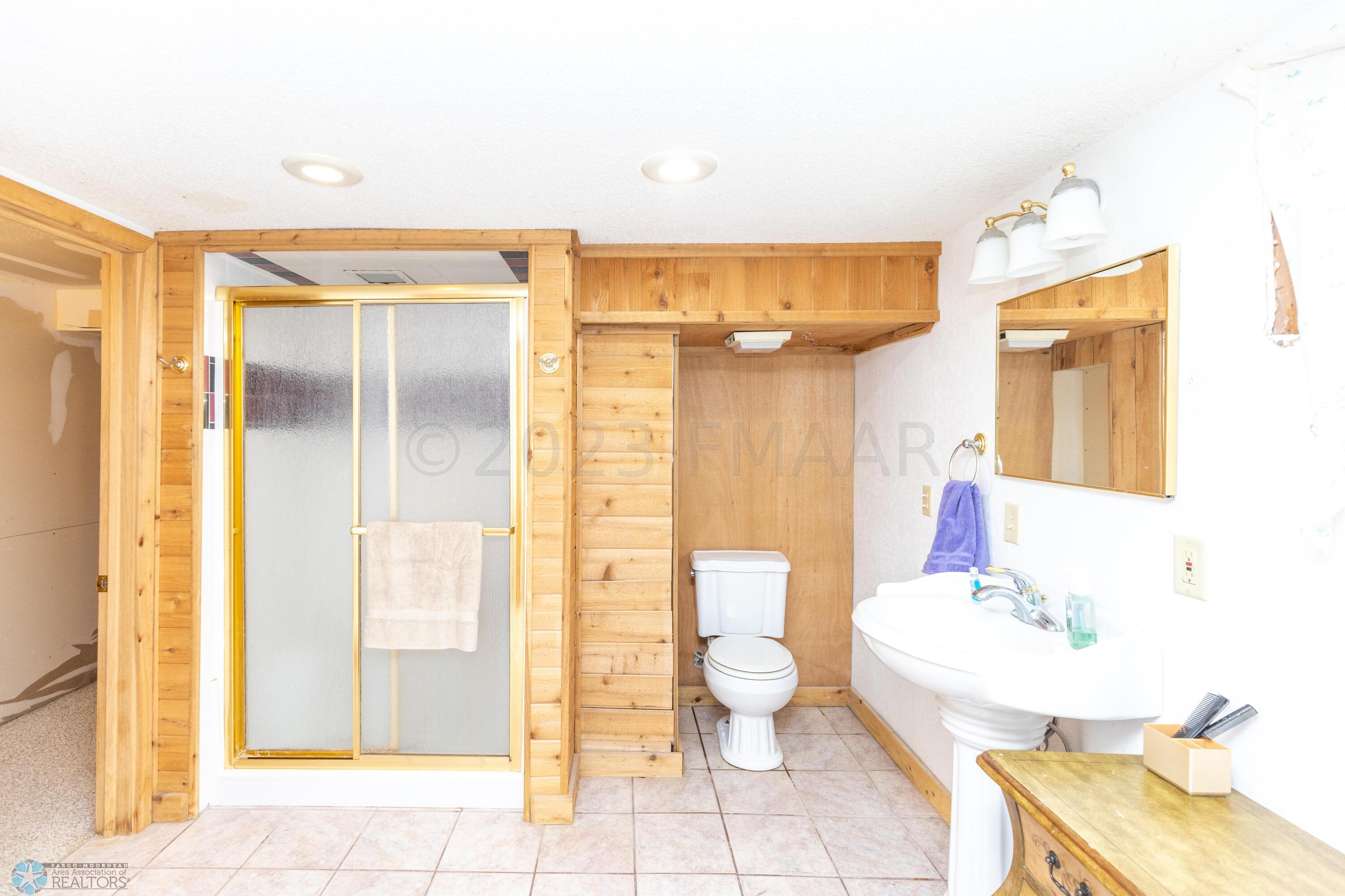 basement bathroom/laundry