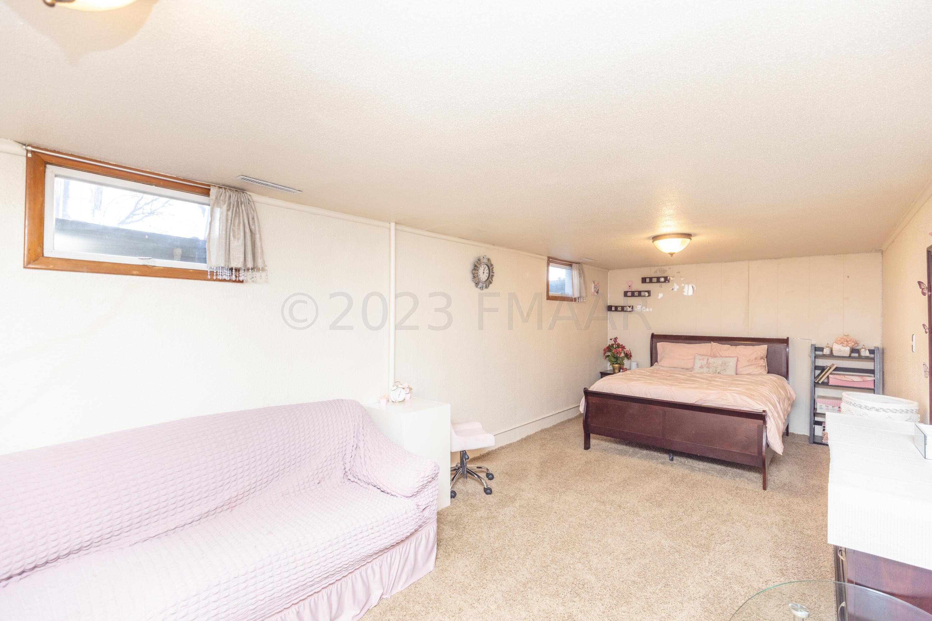 Basement Area used as a bedroom
