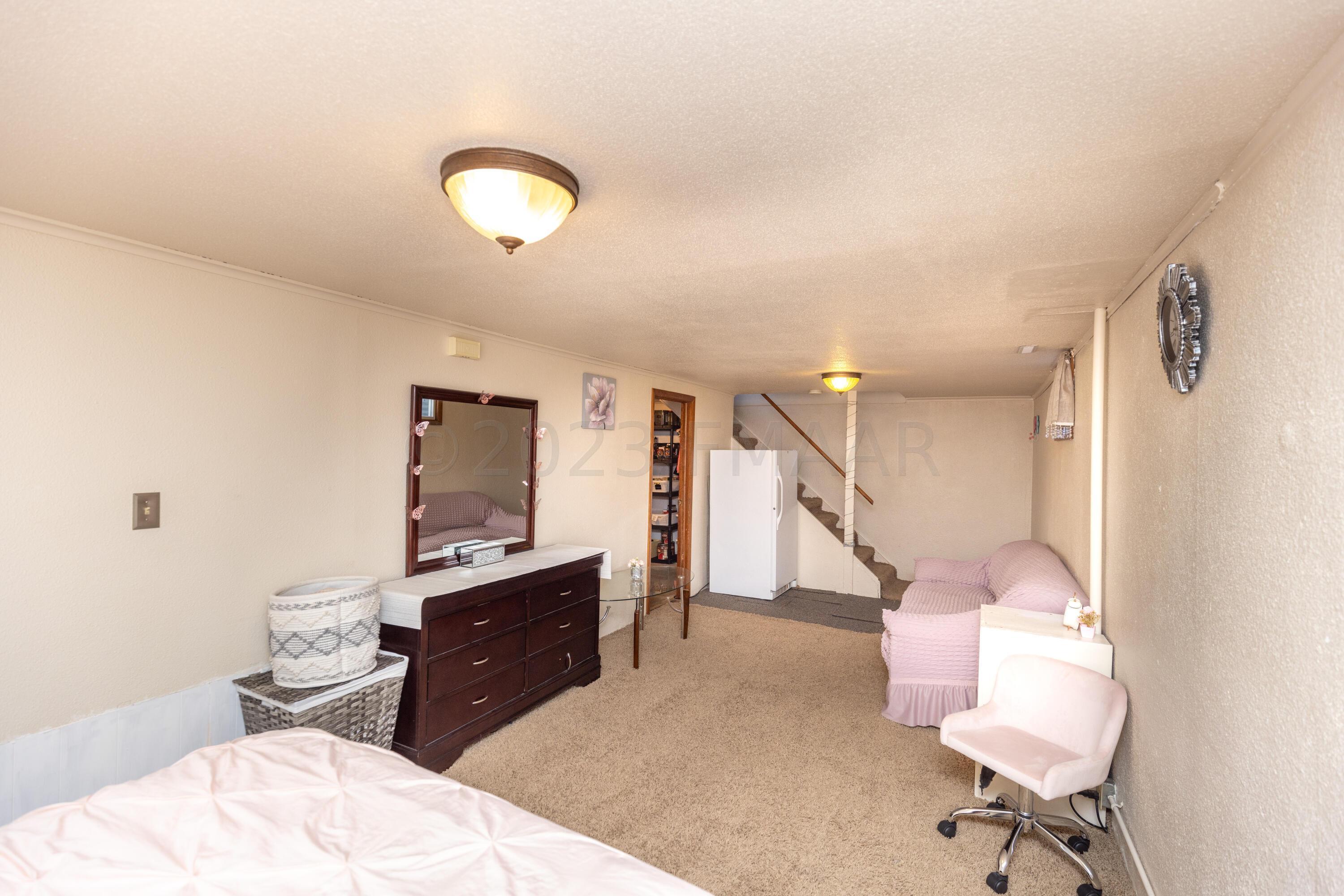 Basement Area used as a bedroom