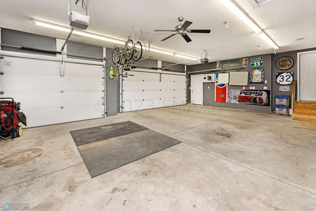 Finished garage