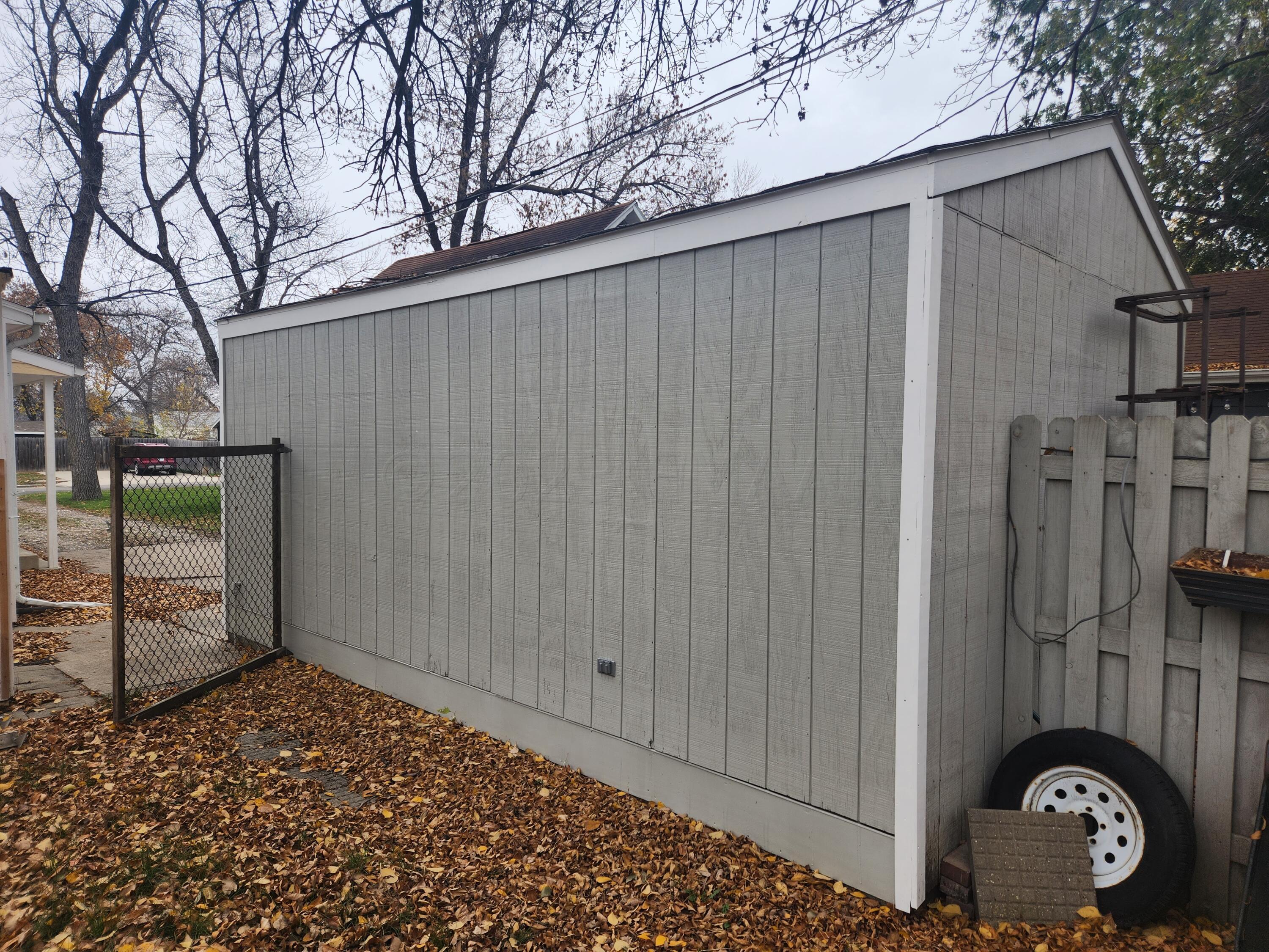 side of garage