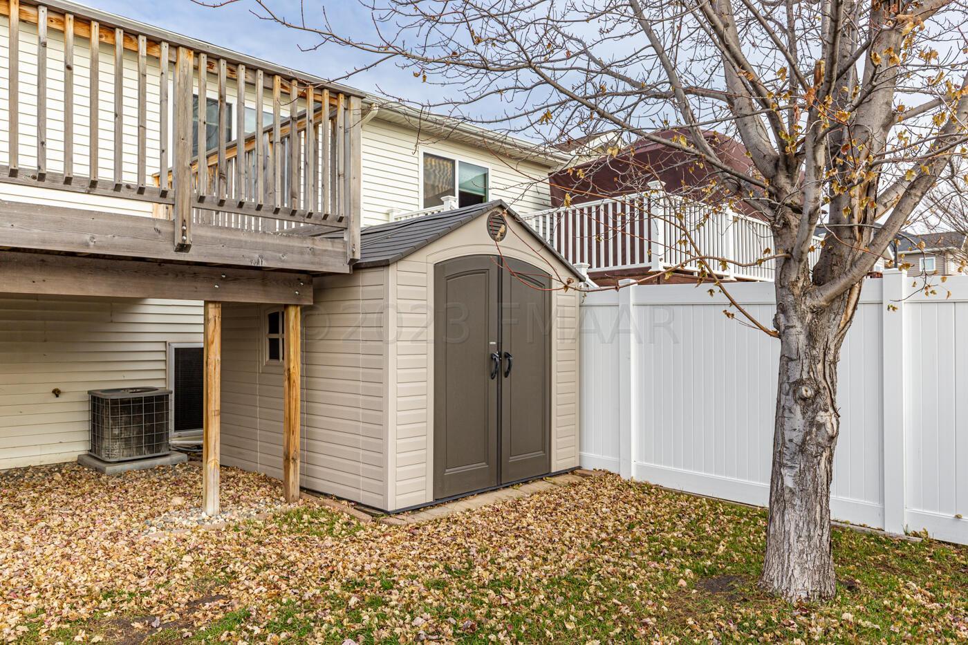 Fenced Backyard w/ Shed