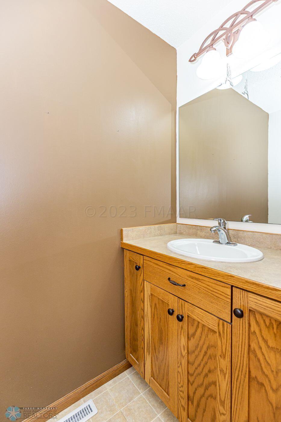 Main level half bath
