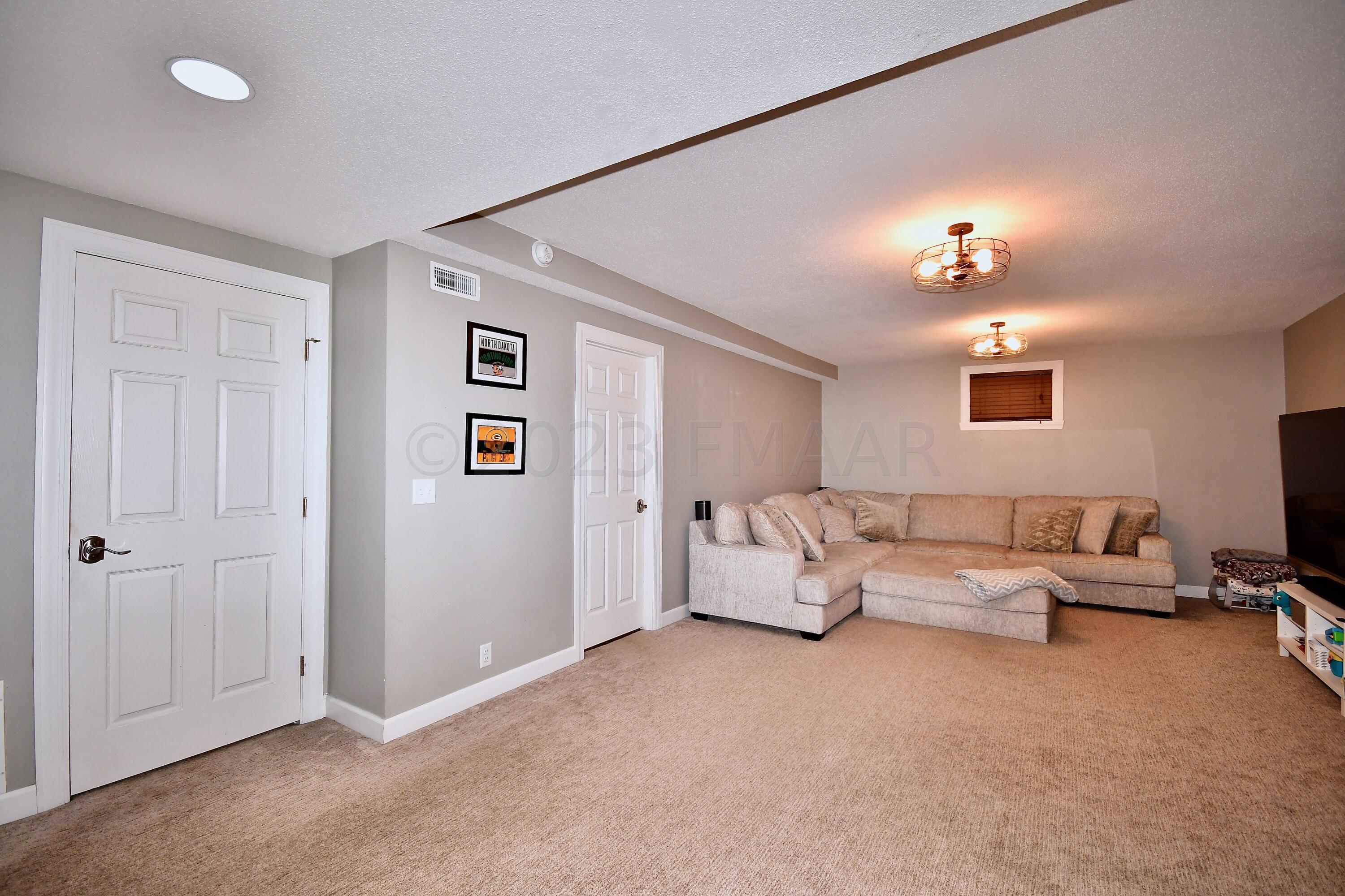 Family Room to Bedroom #4 - Basement