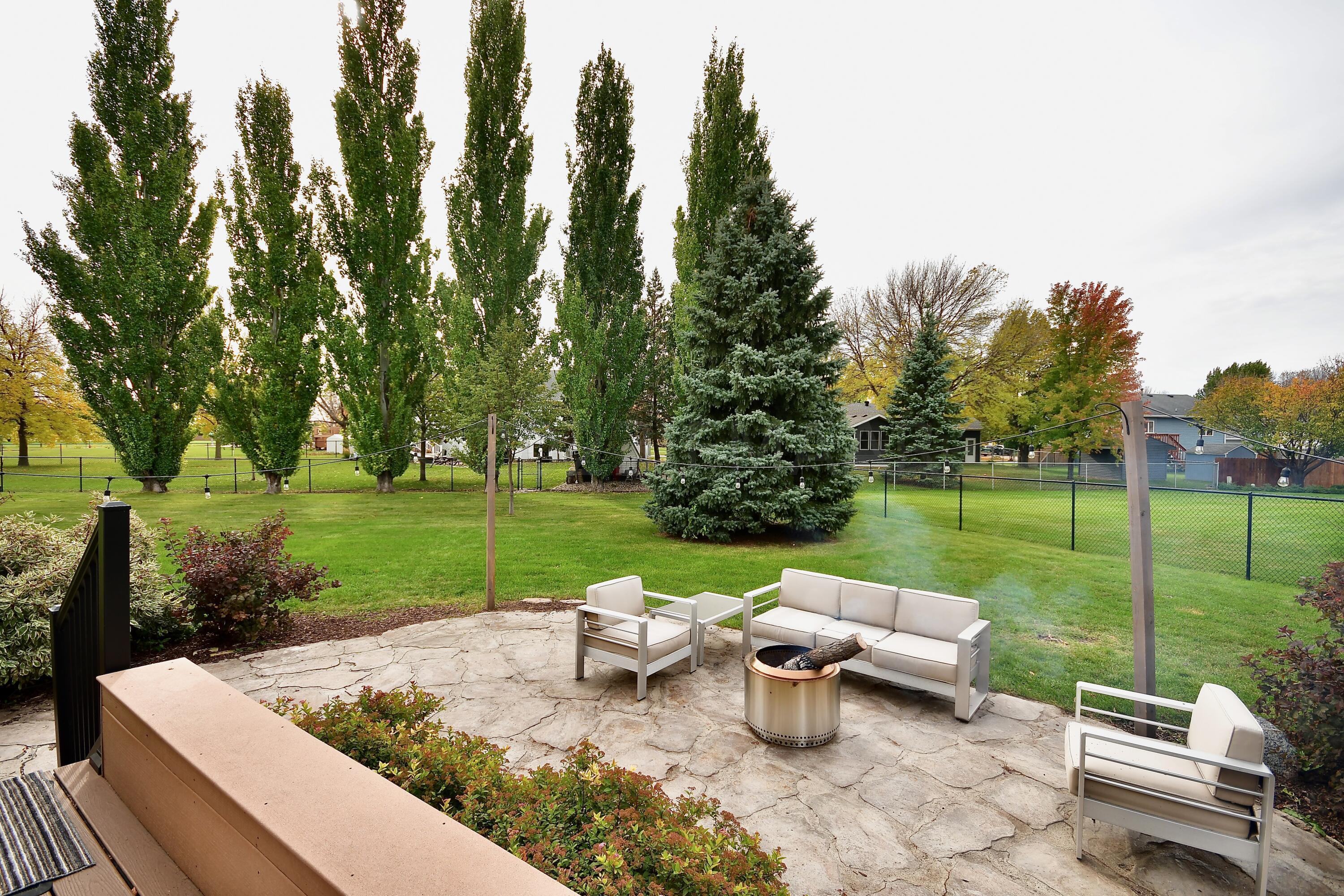 Patio View to Backyard from Deck