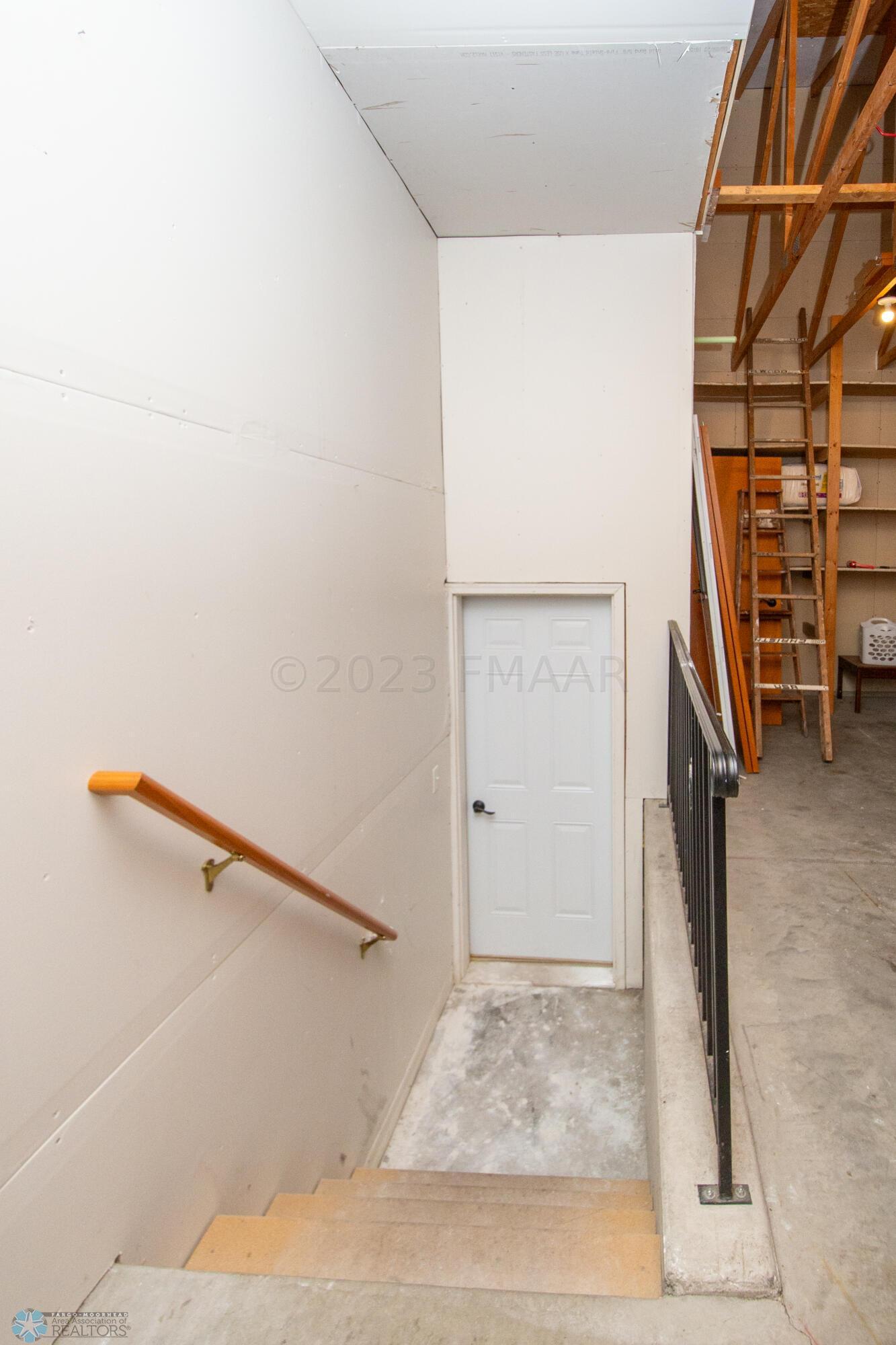 Lower Level Garage Entrance