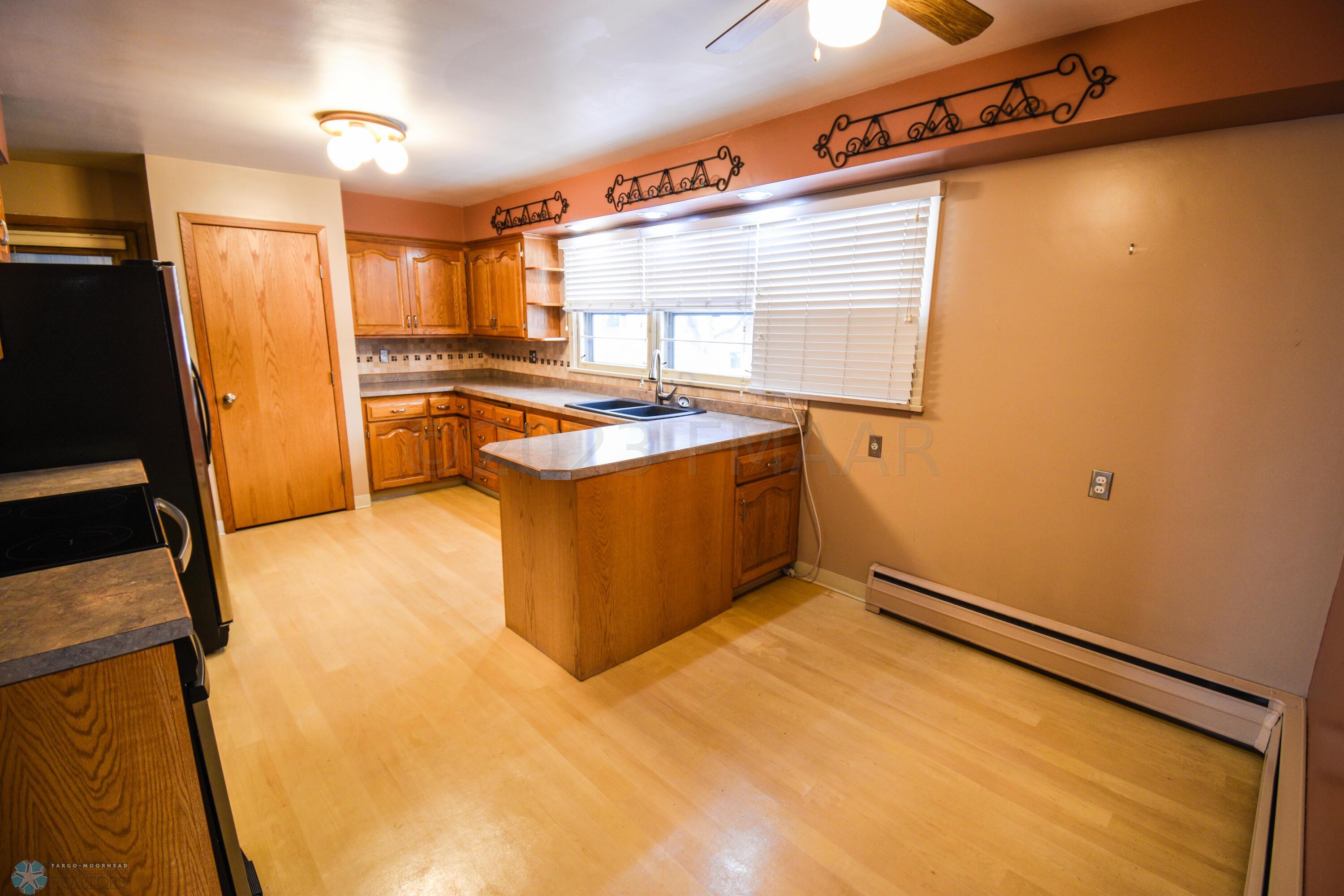 kitchen and dining area