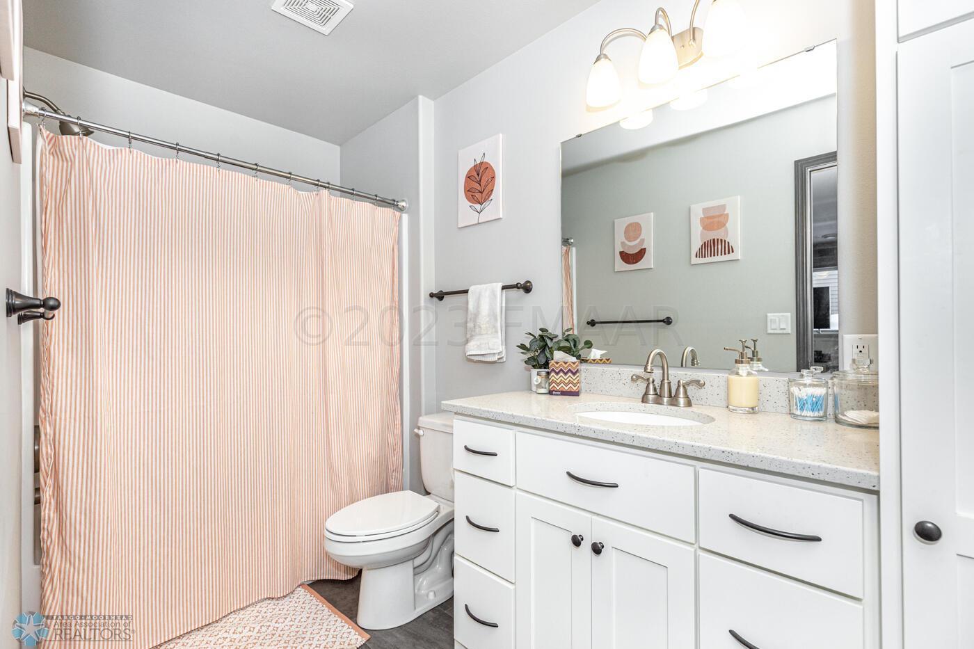 Lower level bath