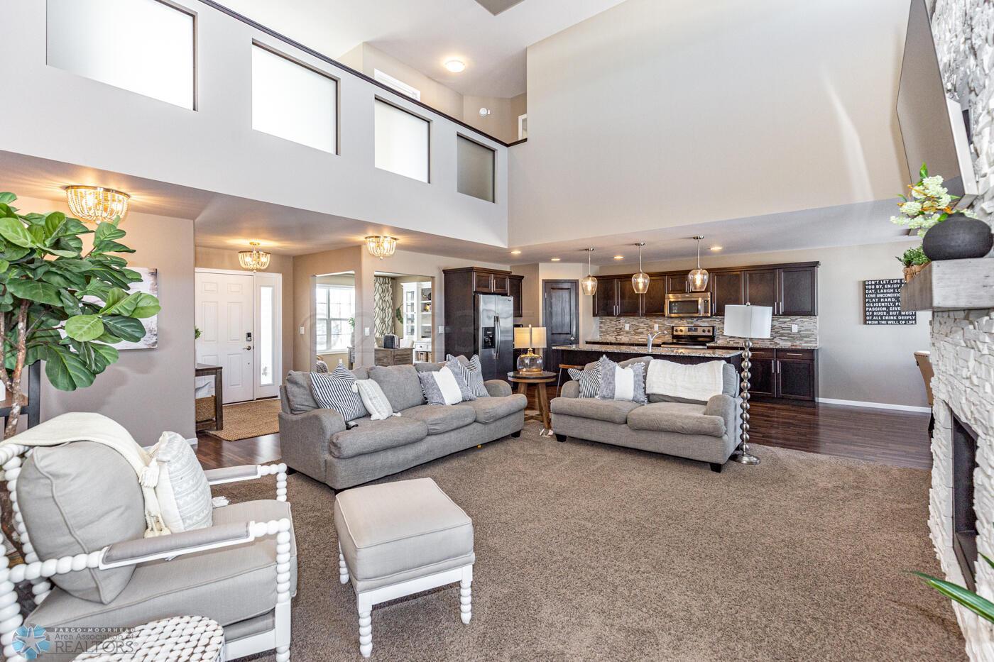Double Volume Living Room