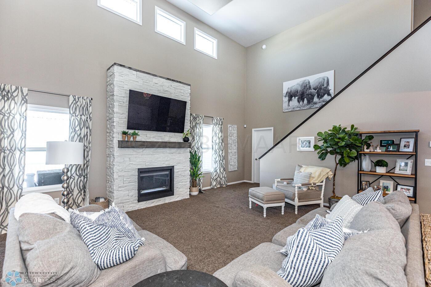 Double Volume Living Room