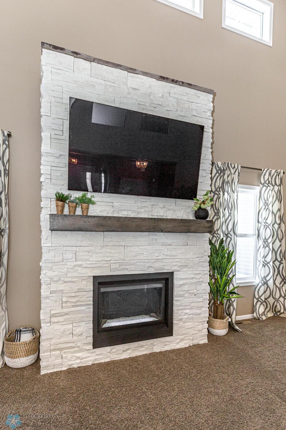 Stone Gas Fireplace