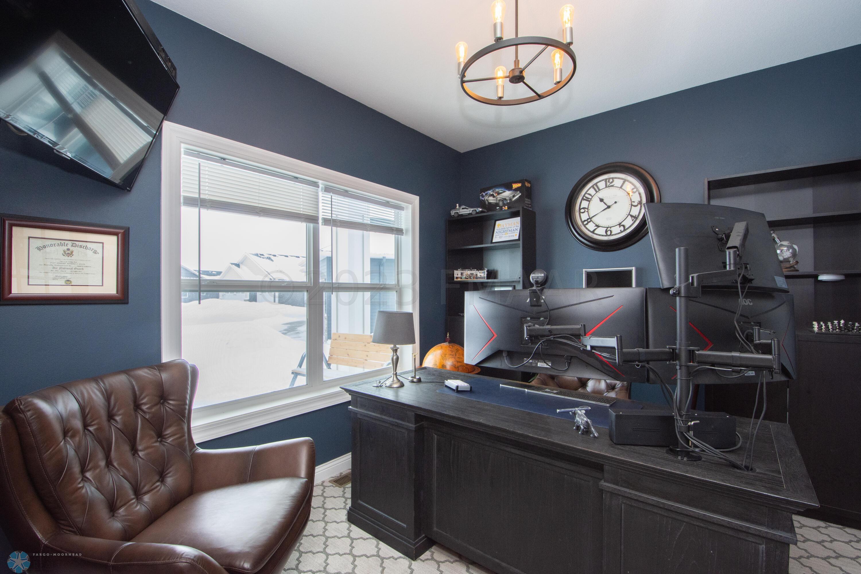 Office on main with french doors