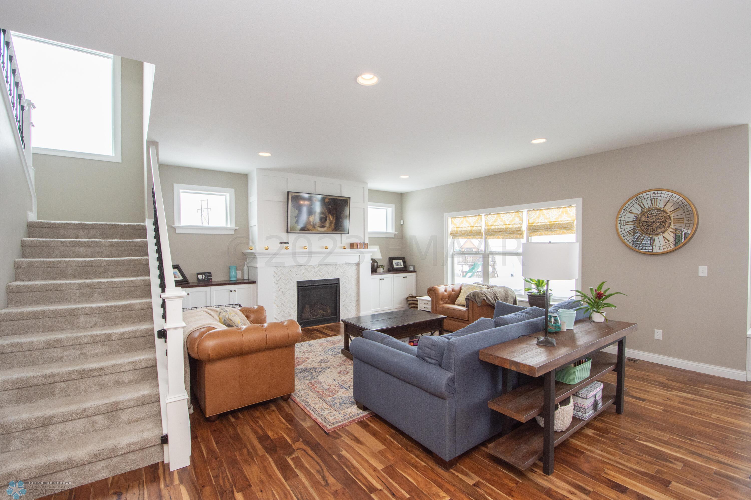 Main floor living room-9 foot ceilings