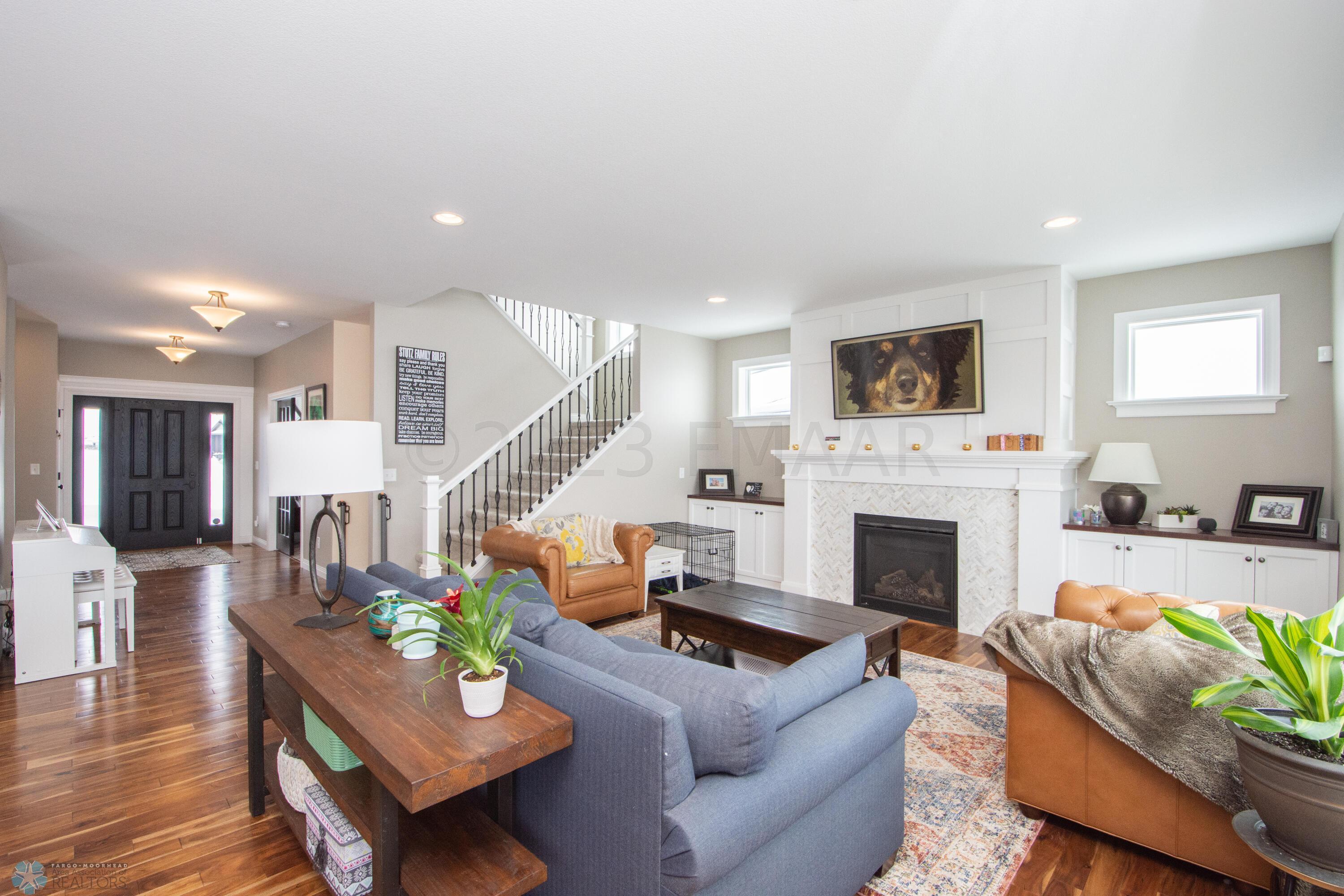 Main floor living room-9 foot ceilings