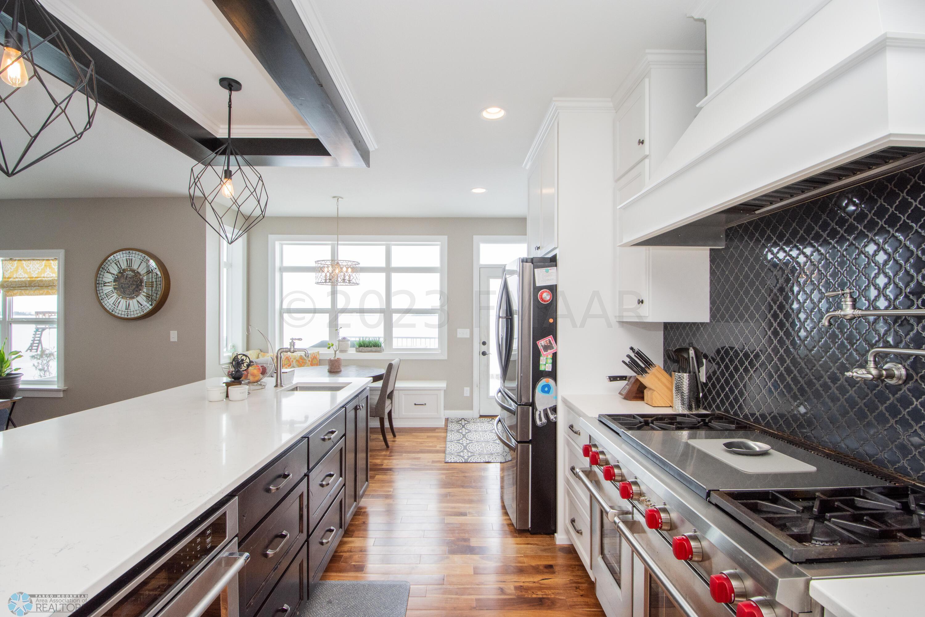 Tiled backsplash