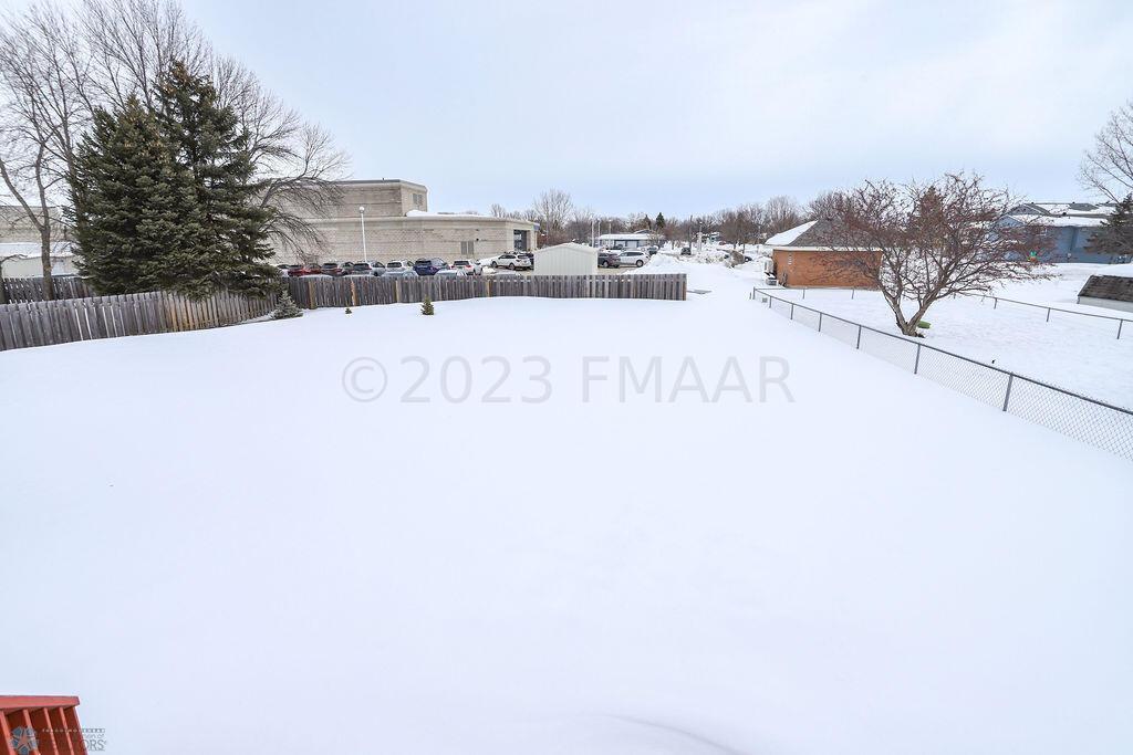 Large backyard