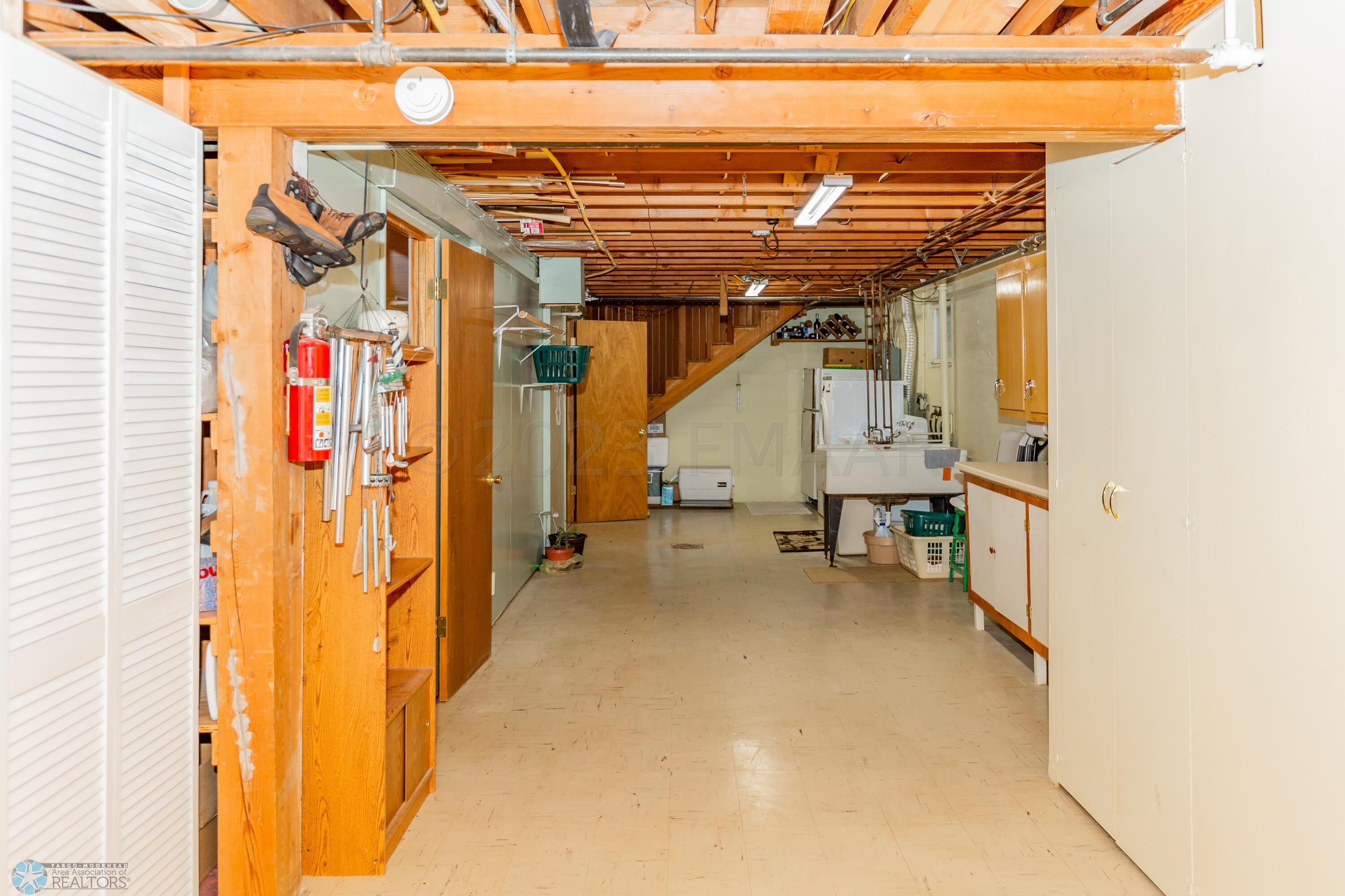 Storage Cabinets on the right