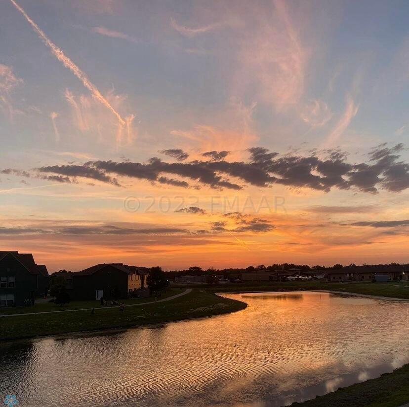Sunset Over the Pond
