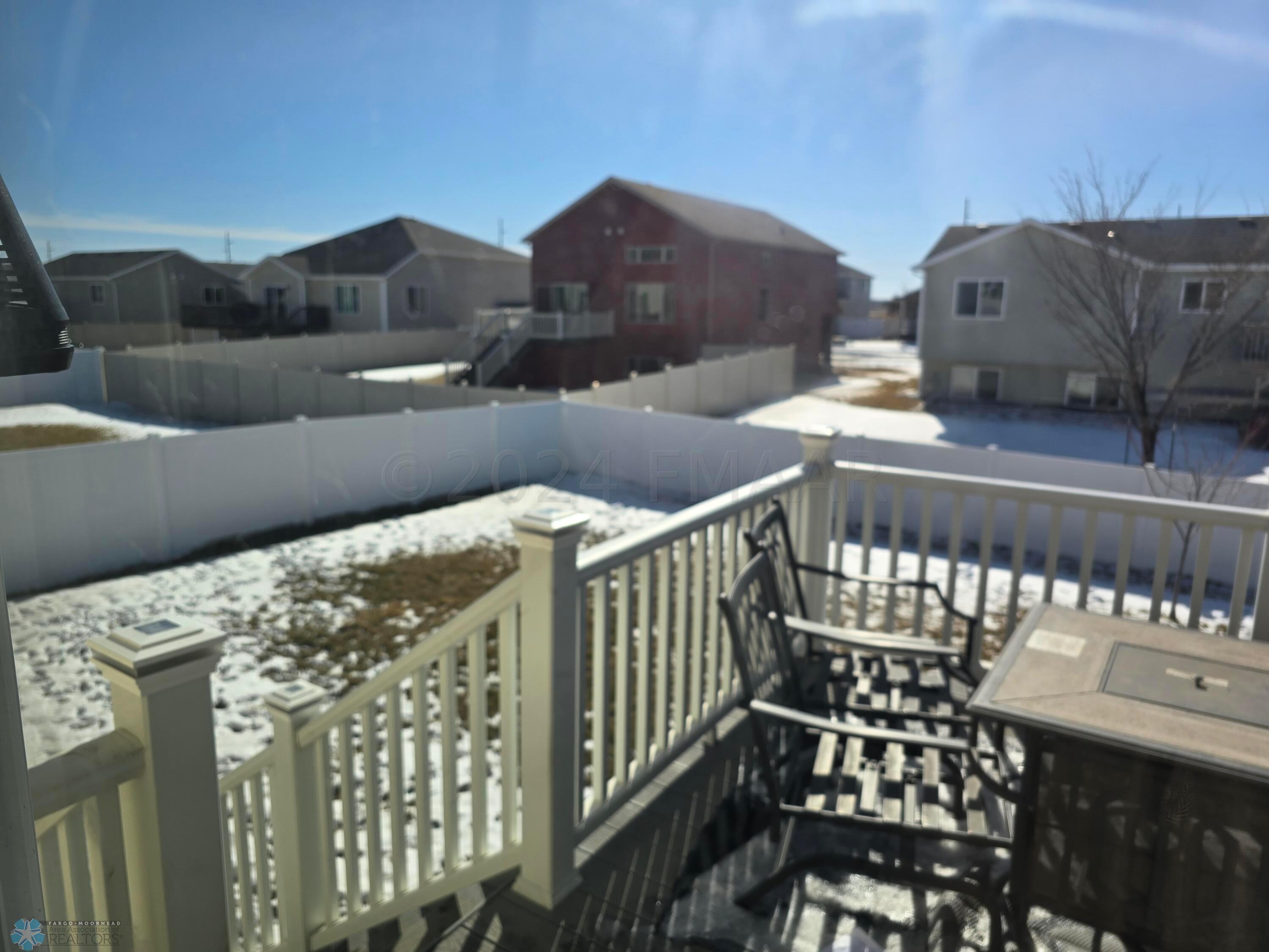 Vinyl Fenced yard