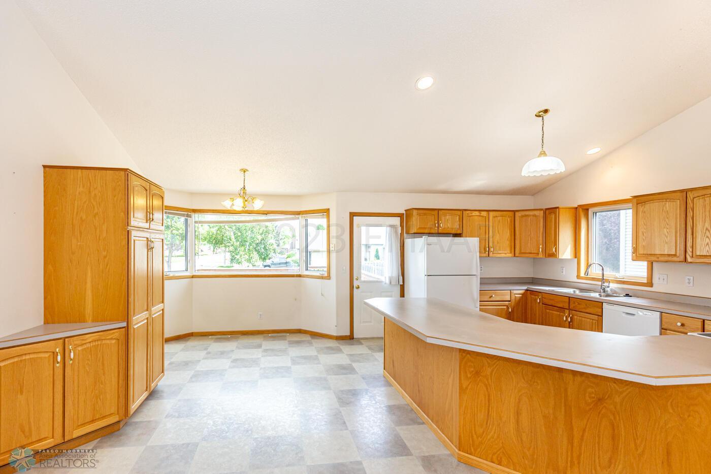 Dining area and kitchen
