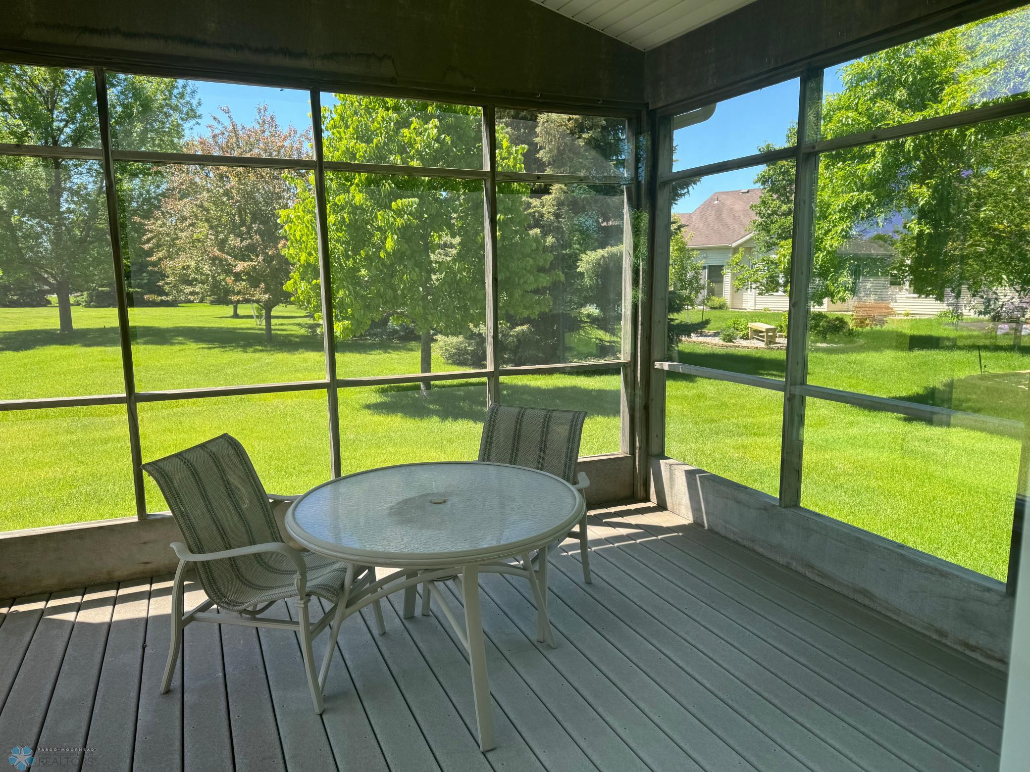 Screened in patio