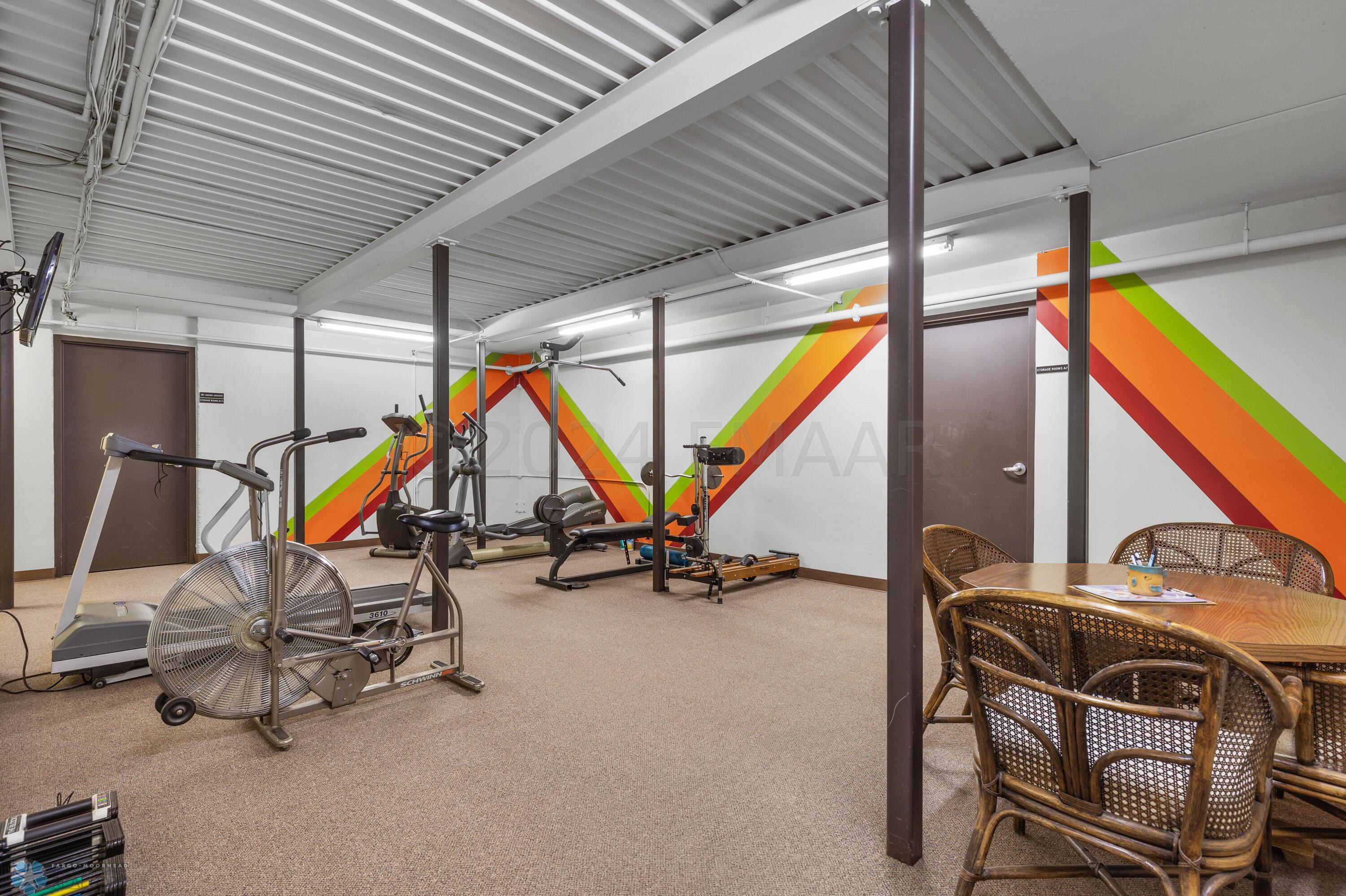 workout area