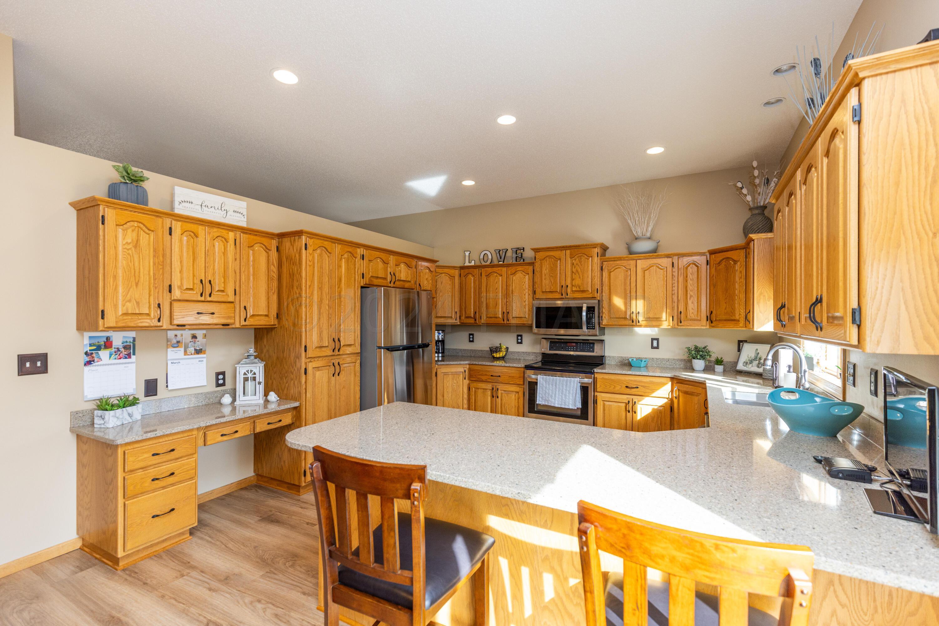 Desk space in Kitchen