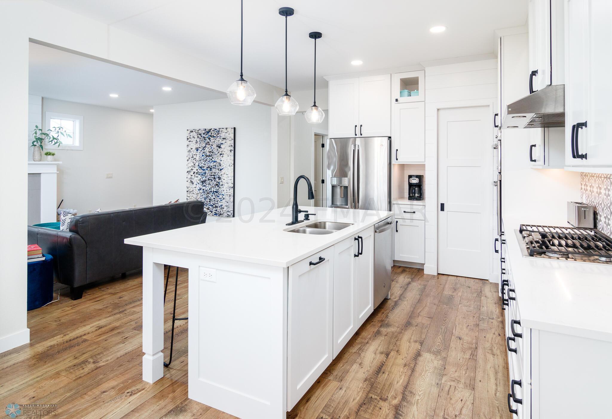 Large kitchen island