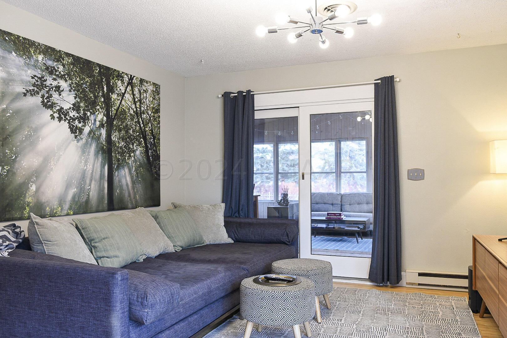 Family Room with Sunroom Entrance