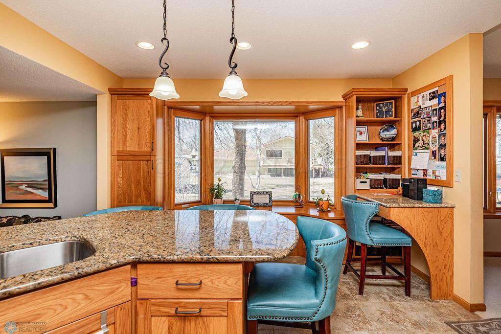 Custom Built Desk Area
