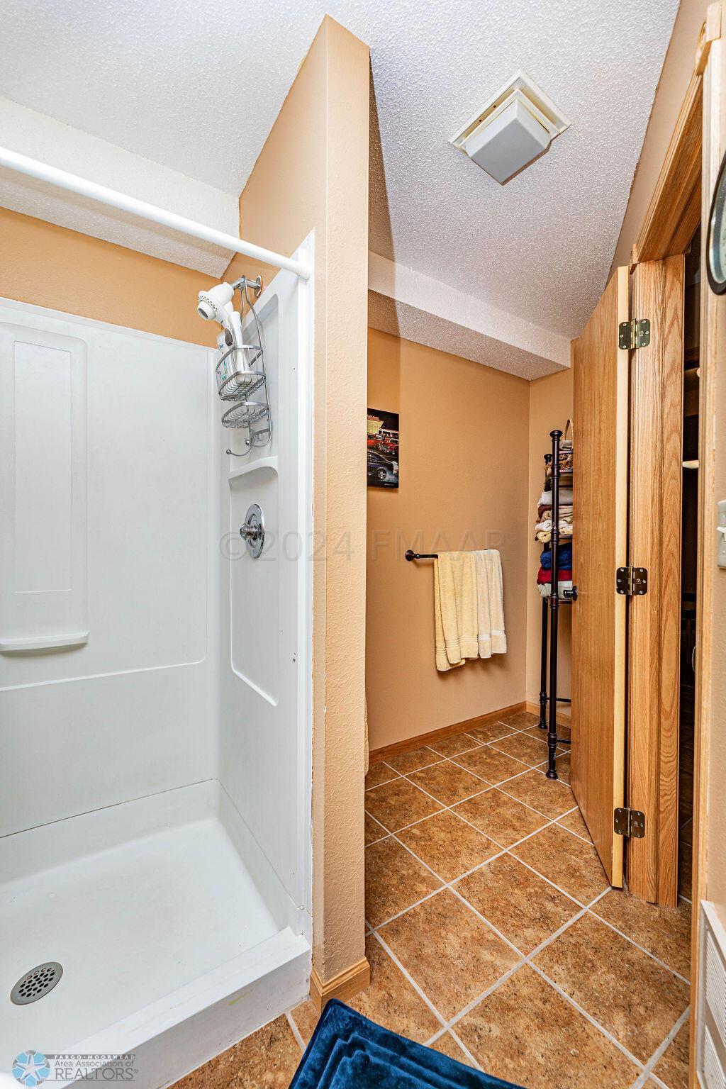Shower in Bsmnt Bathroom