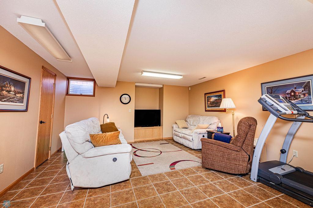 Large Family Room in Basement