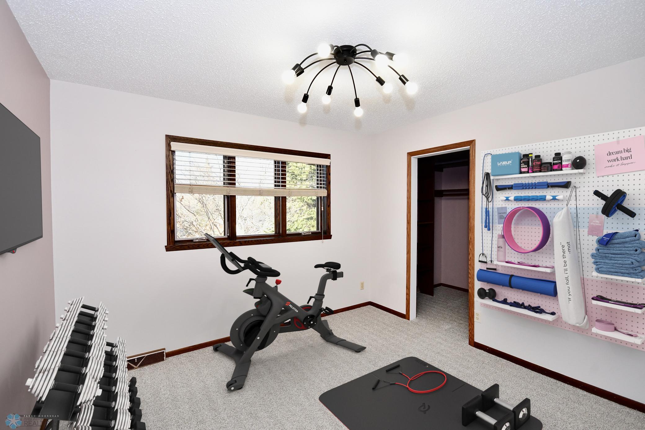 4th bedroom as cardio room