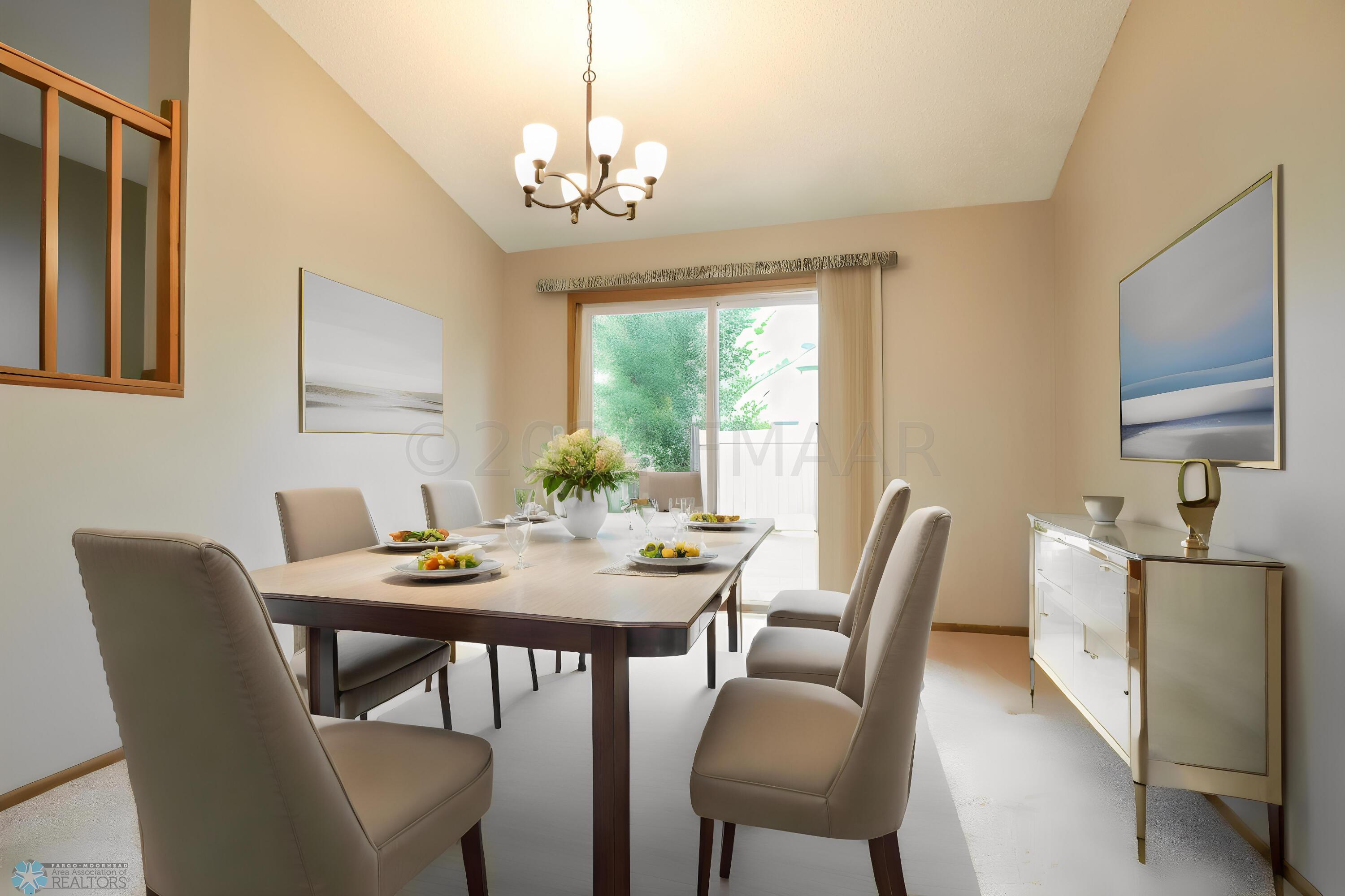 Virtually Staged formal dining