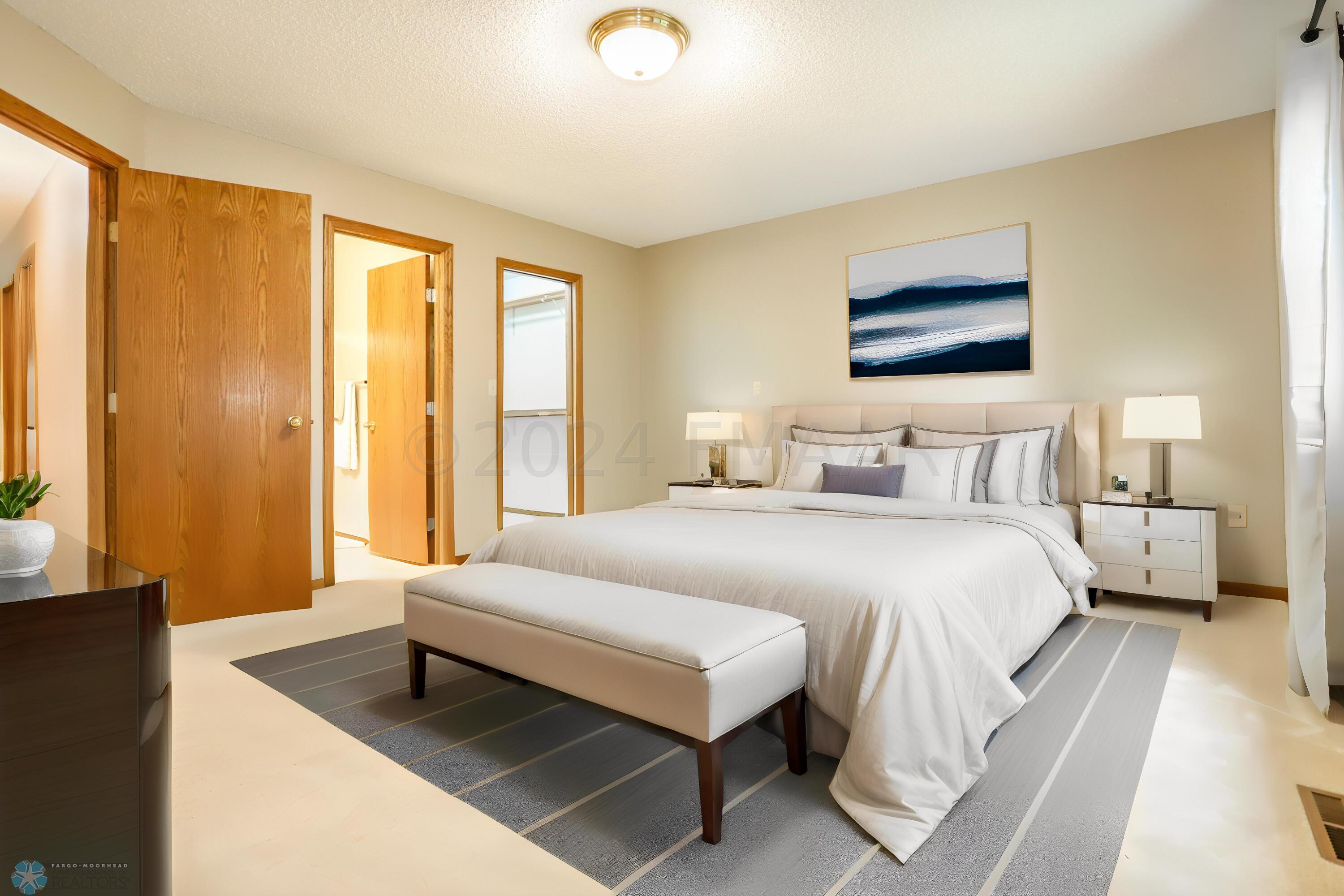 Virtually Staged primary bedroom