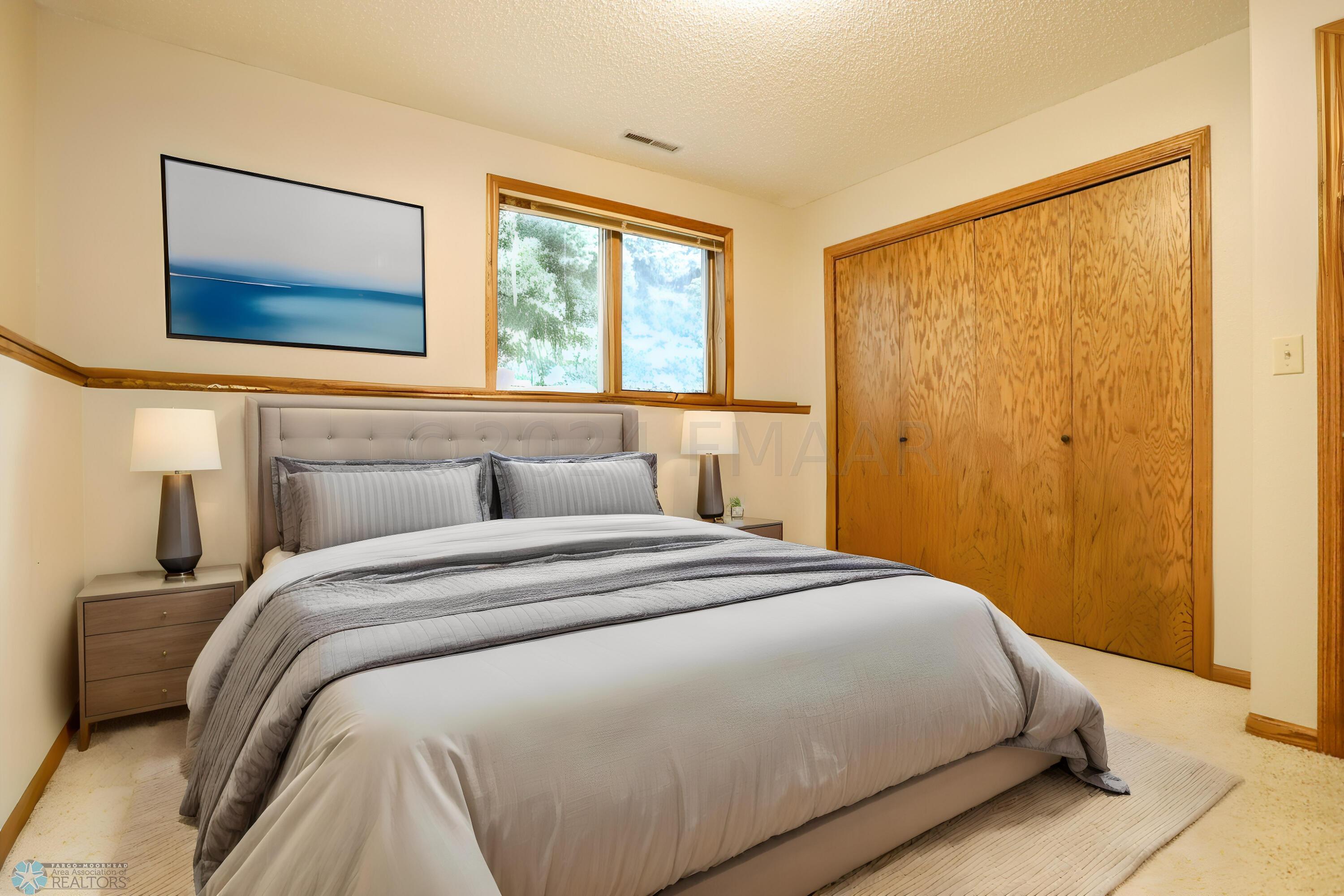 Virtually Staged guest bedroom