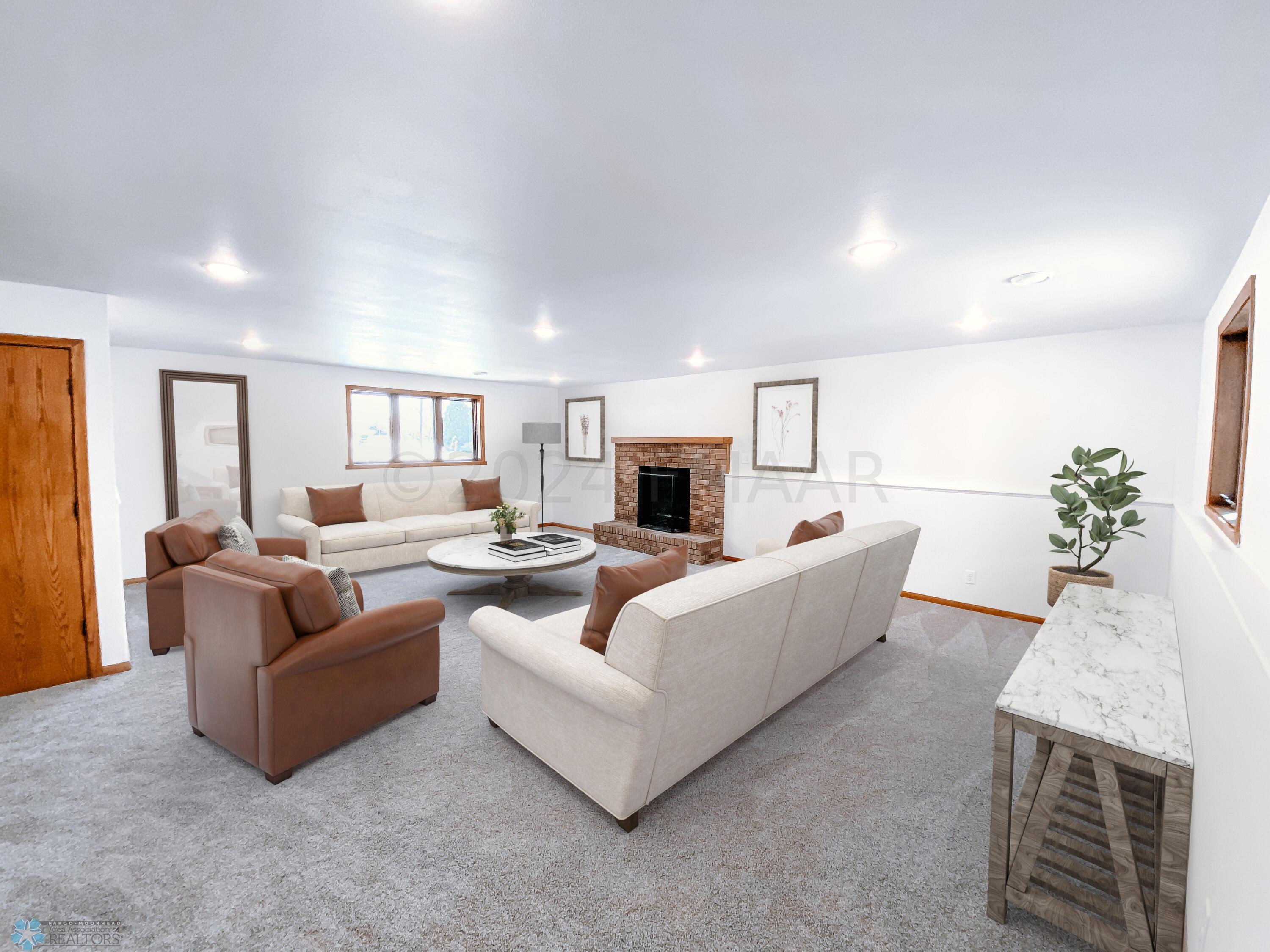 Virtually Staged Living Room