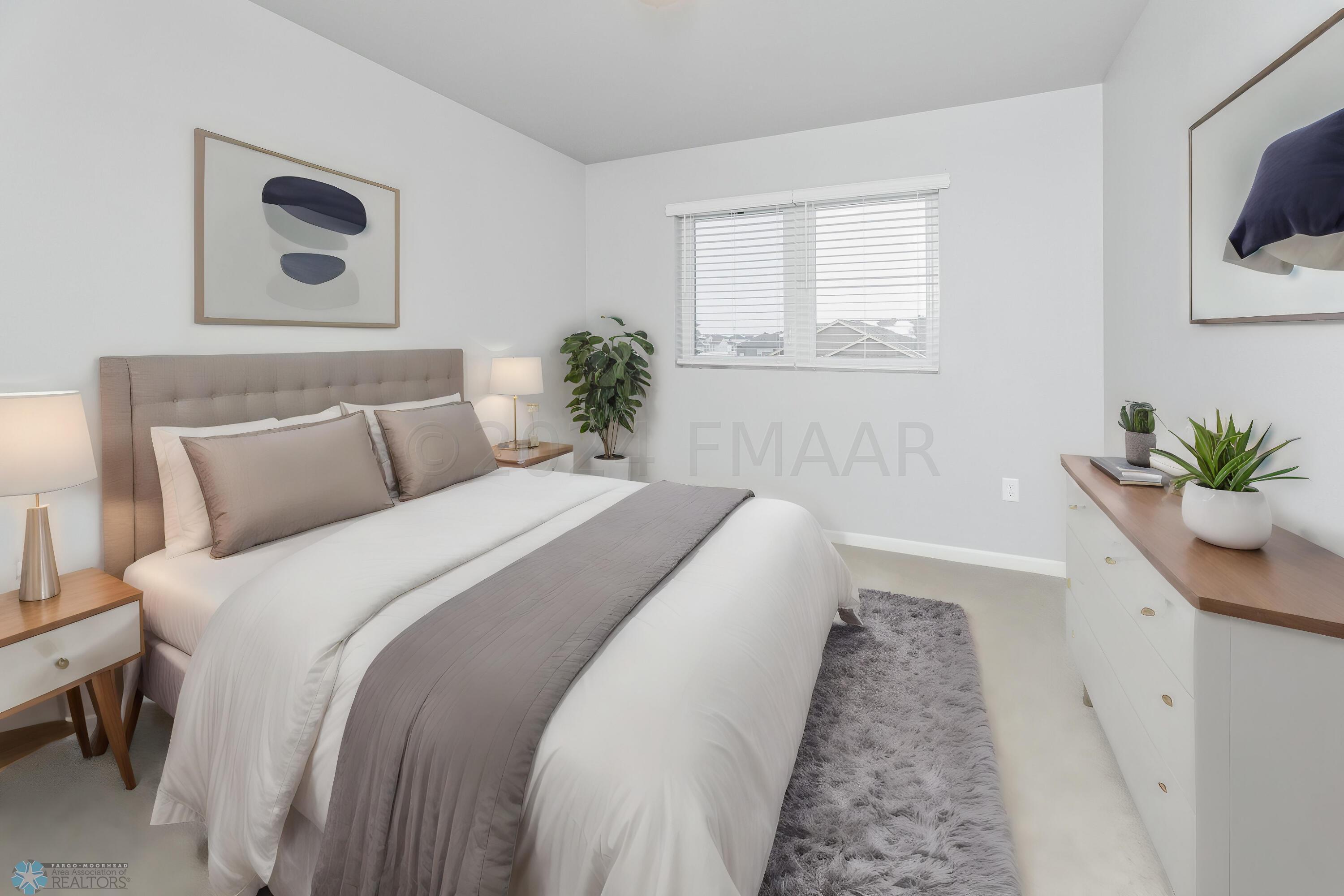 Staged- Upper Bedroom