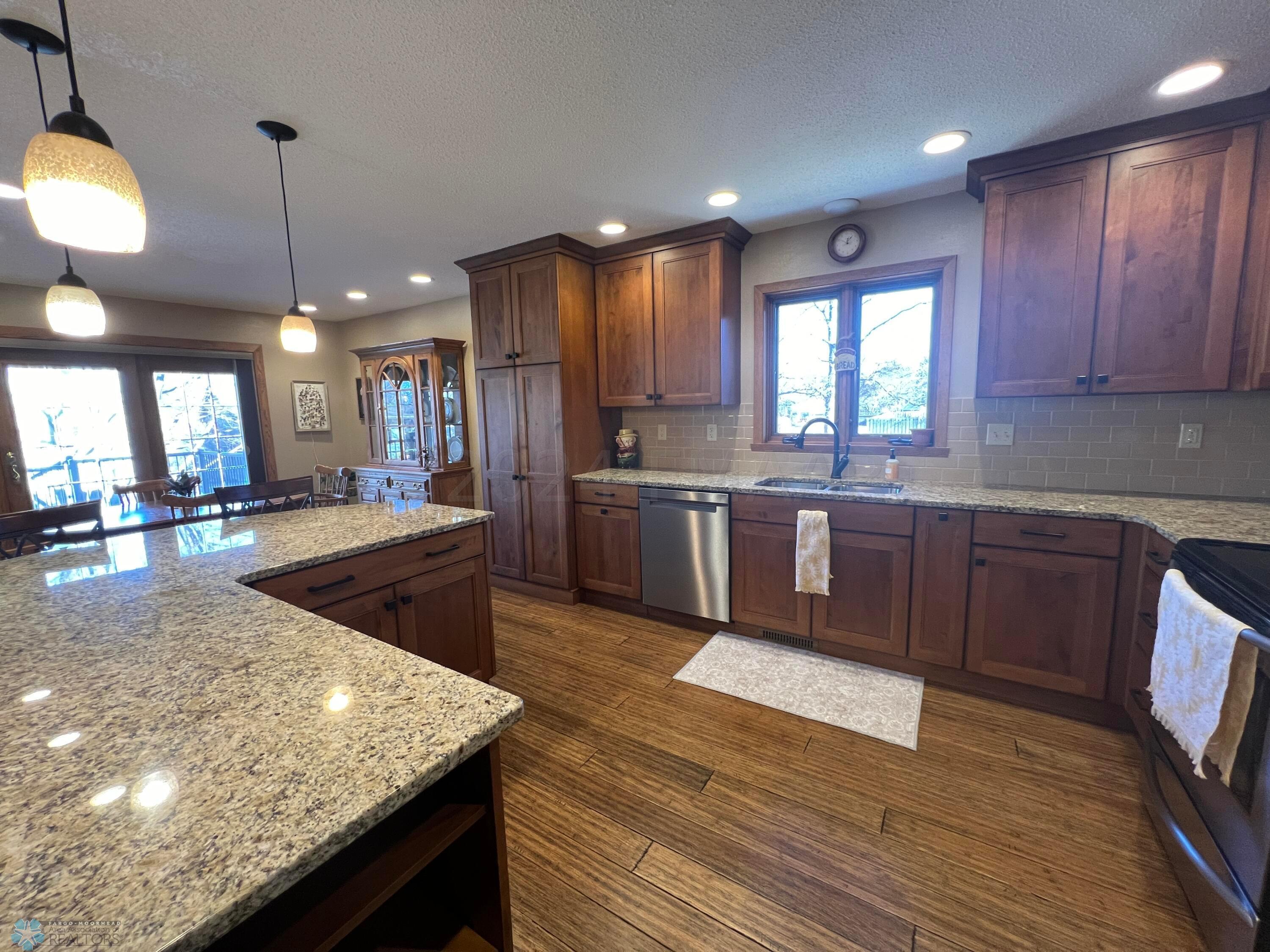 Remodeled kitchen - maple cabinets
