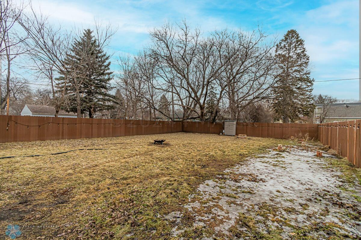 Fenced in yard