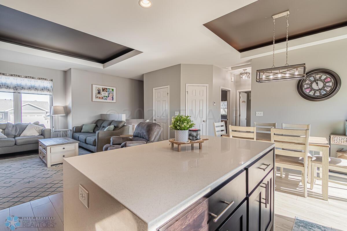 Kitchen, Dining, Living
