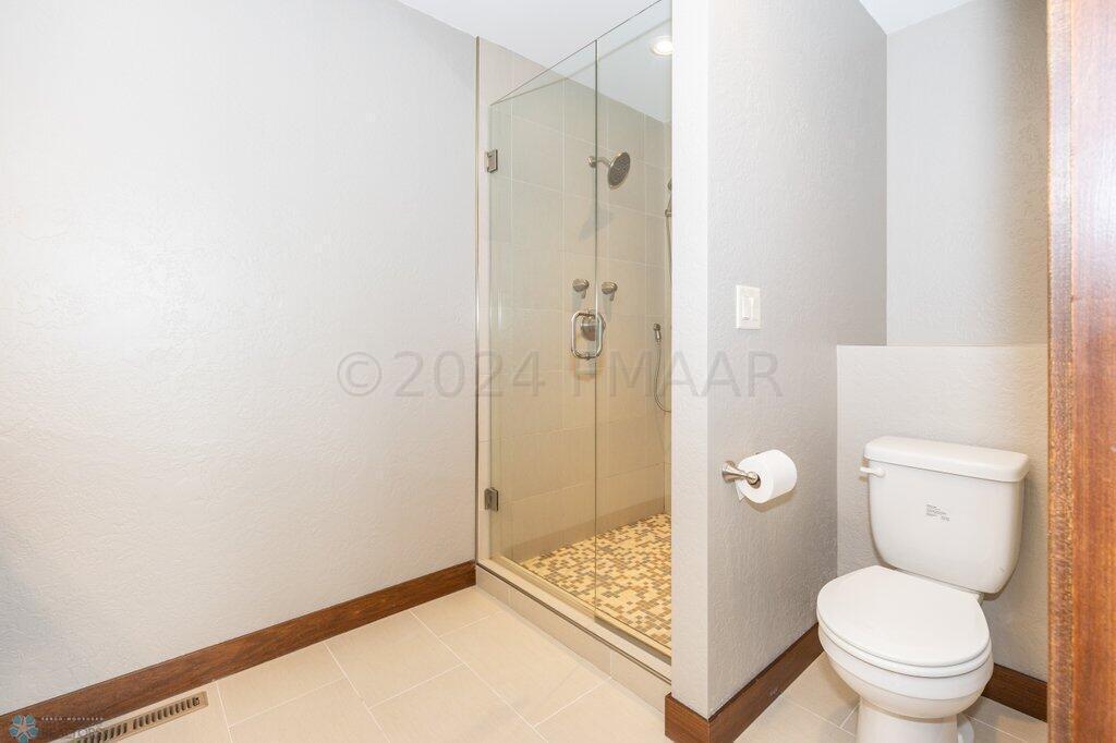 Primary bath with heated floors